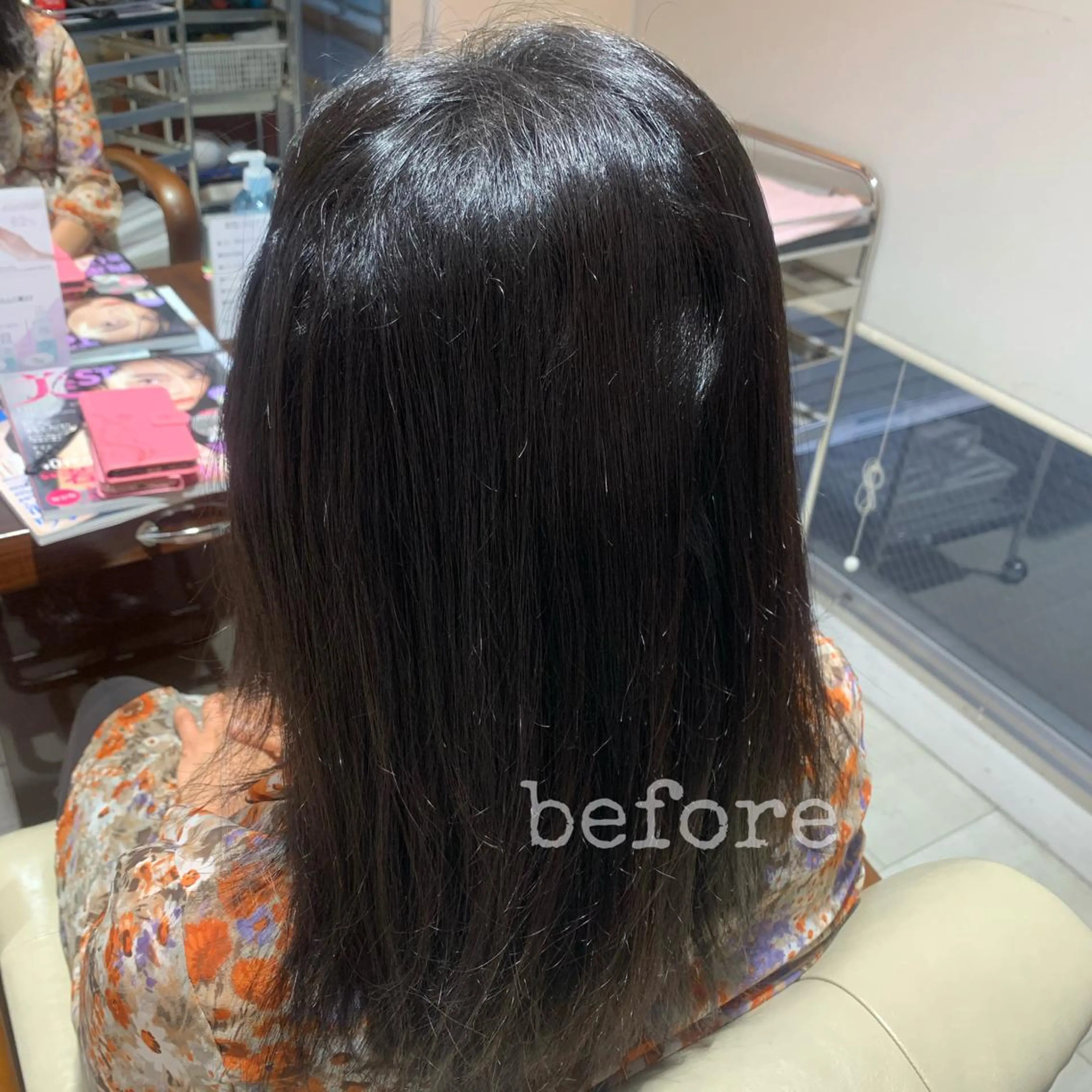 ロング くせ毛 縮毛矯正 Bolge所属・黒田 優衣のヘアスタイル