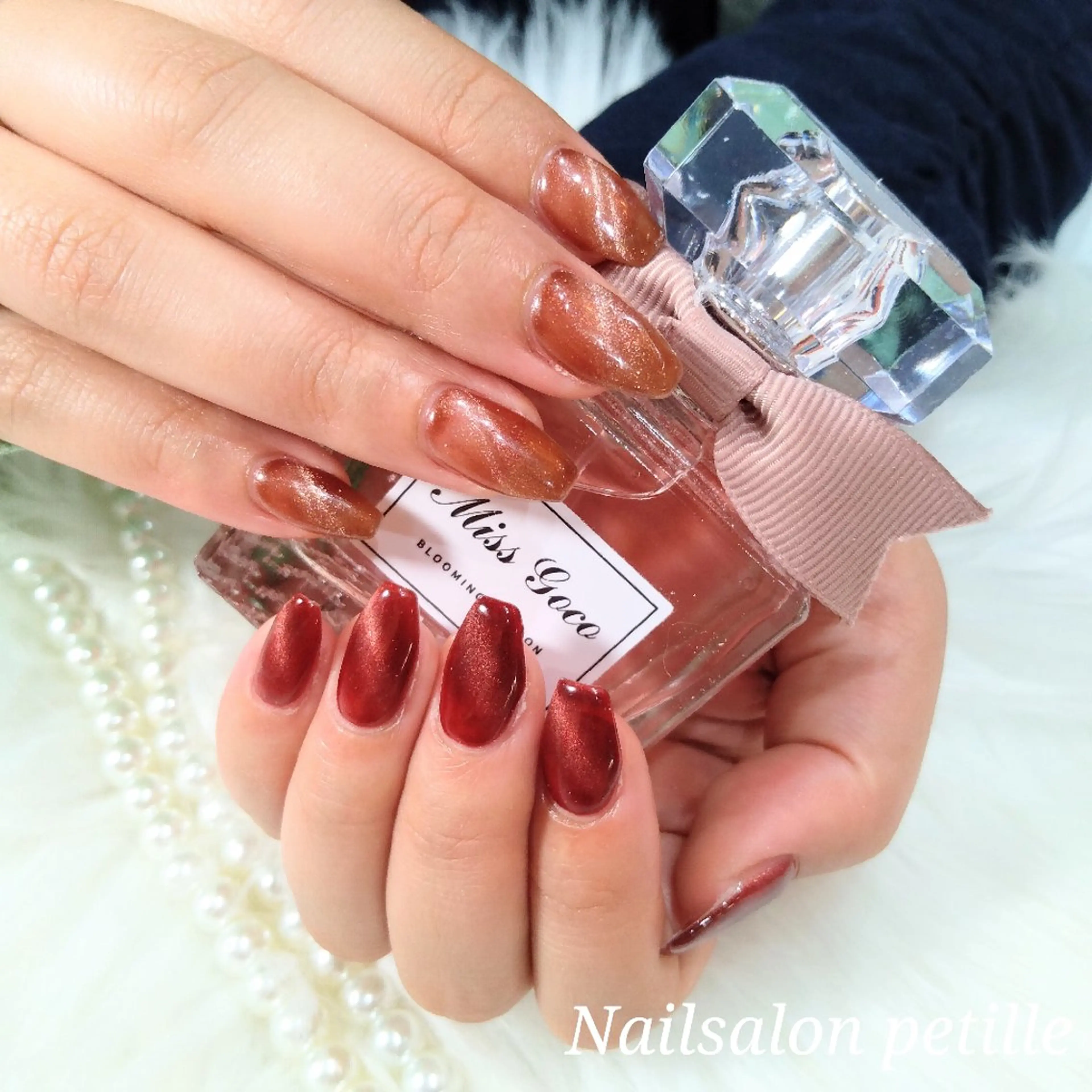 ネイル マグネットネイル ハンドネイル たかなし かなのネイルデザイン