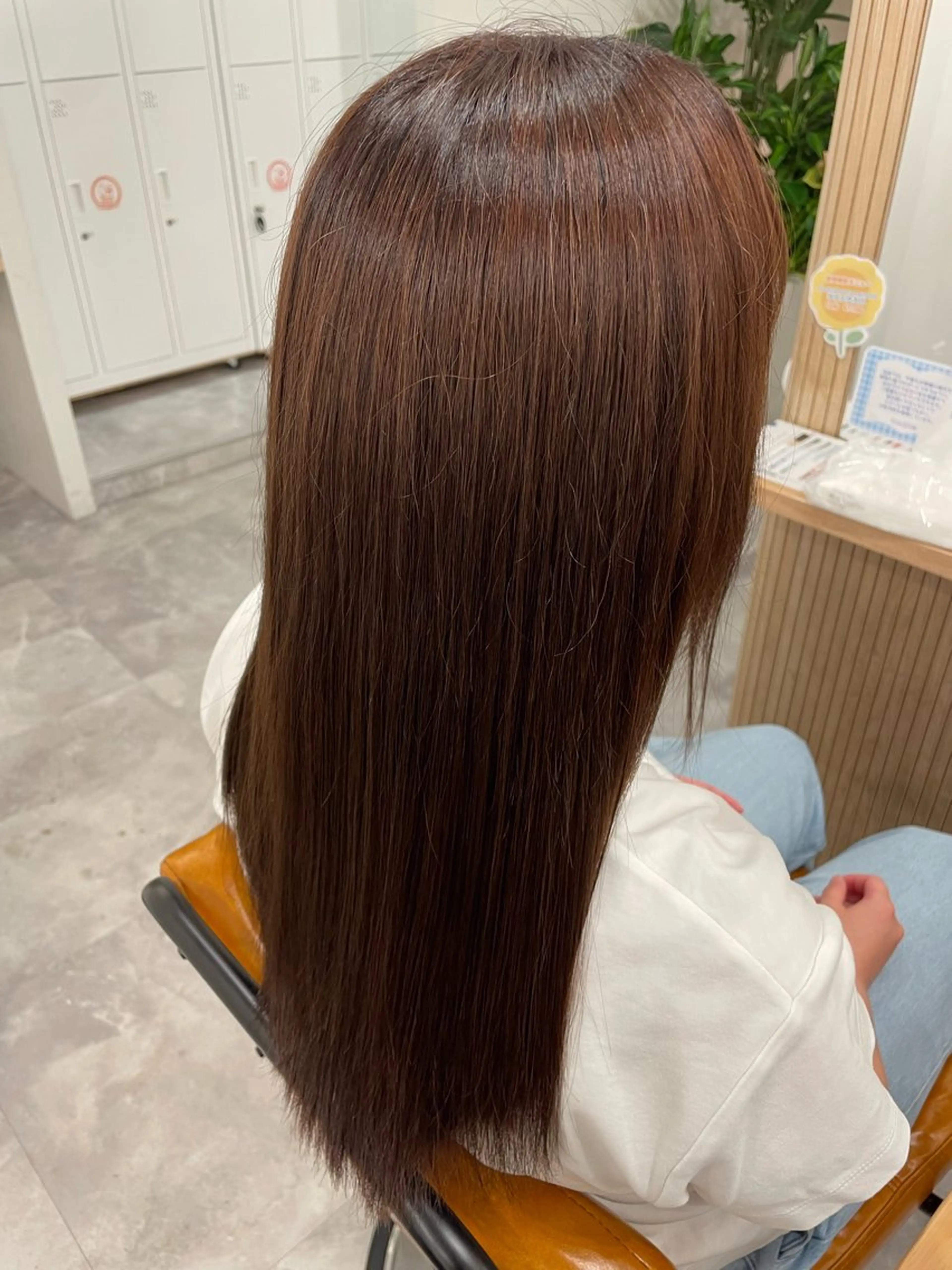 ロング カラー ブラウンカラー オレンジ ROPE ナナミのヘアスタイル