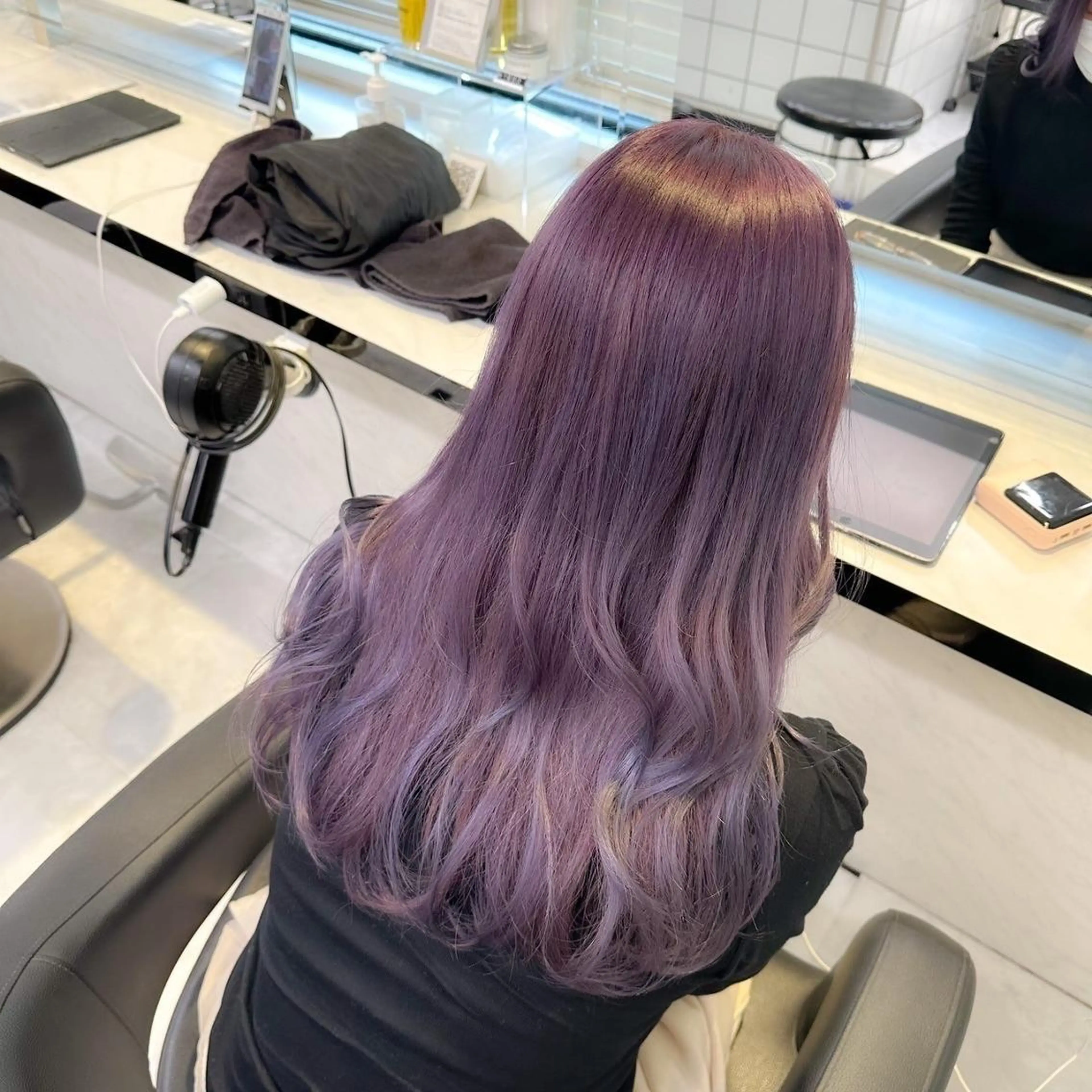 カラー 🤍ྀི透ける寒色 Cocoa🤍ྀིのヘアスタイル