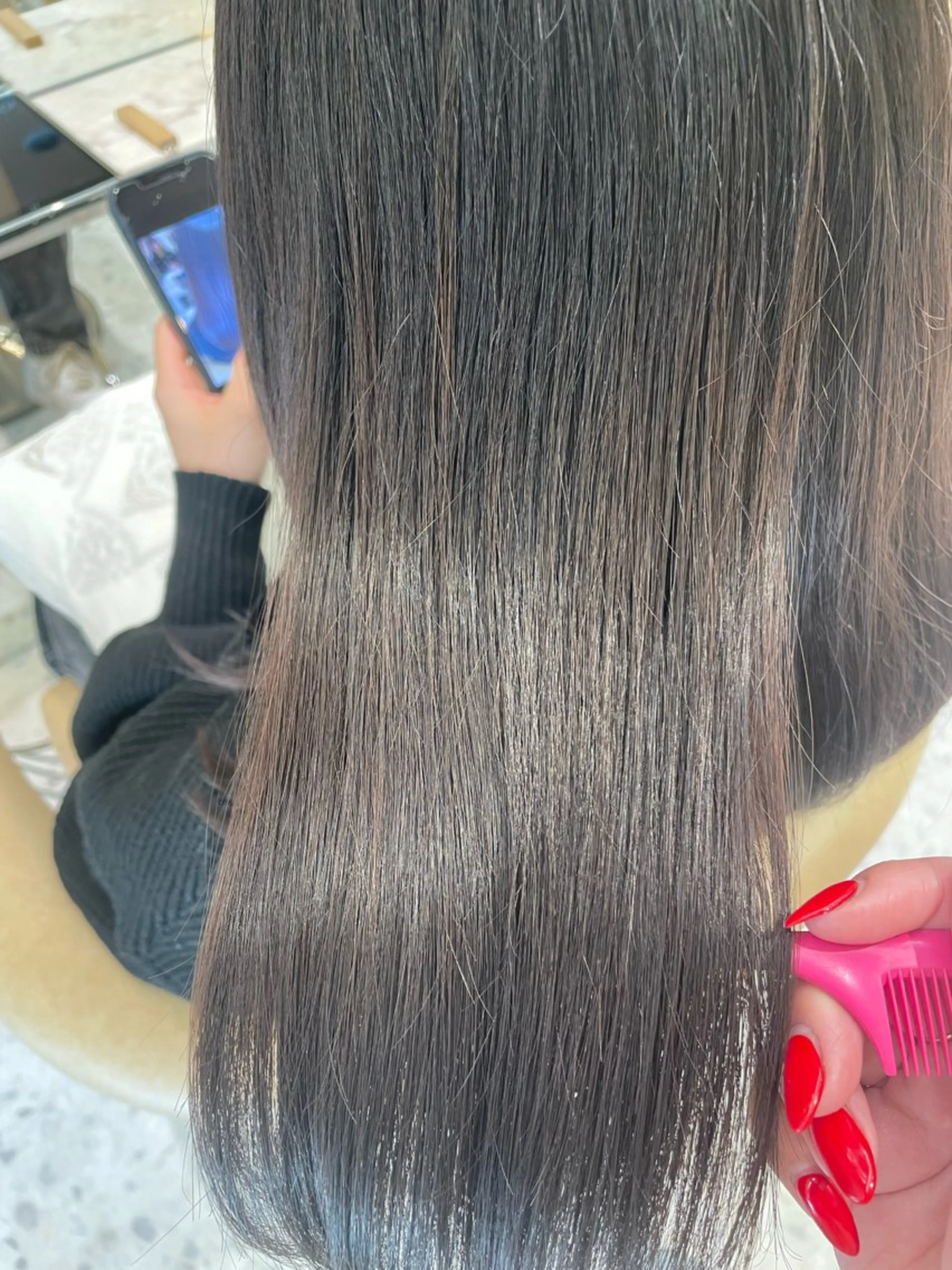 ミディアム 韓国ヘア/髪質改善 /Harunaのヘアスタイル