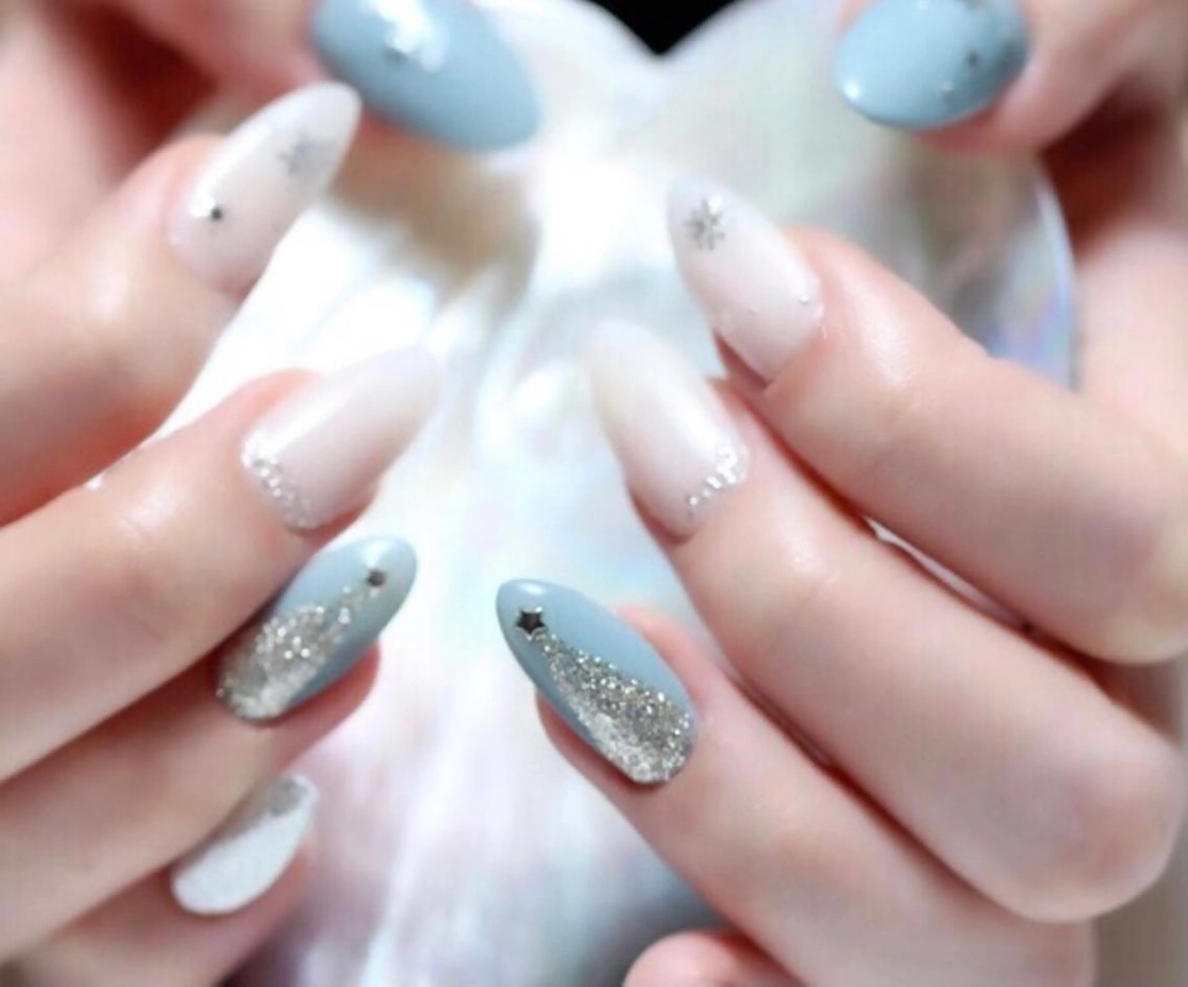 ネイル アートネイル スカルプネイル 冬ネイル クリスマス ママリンド　志村坂上店所属・しみ えんのネイルデザイン