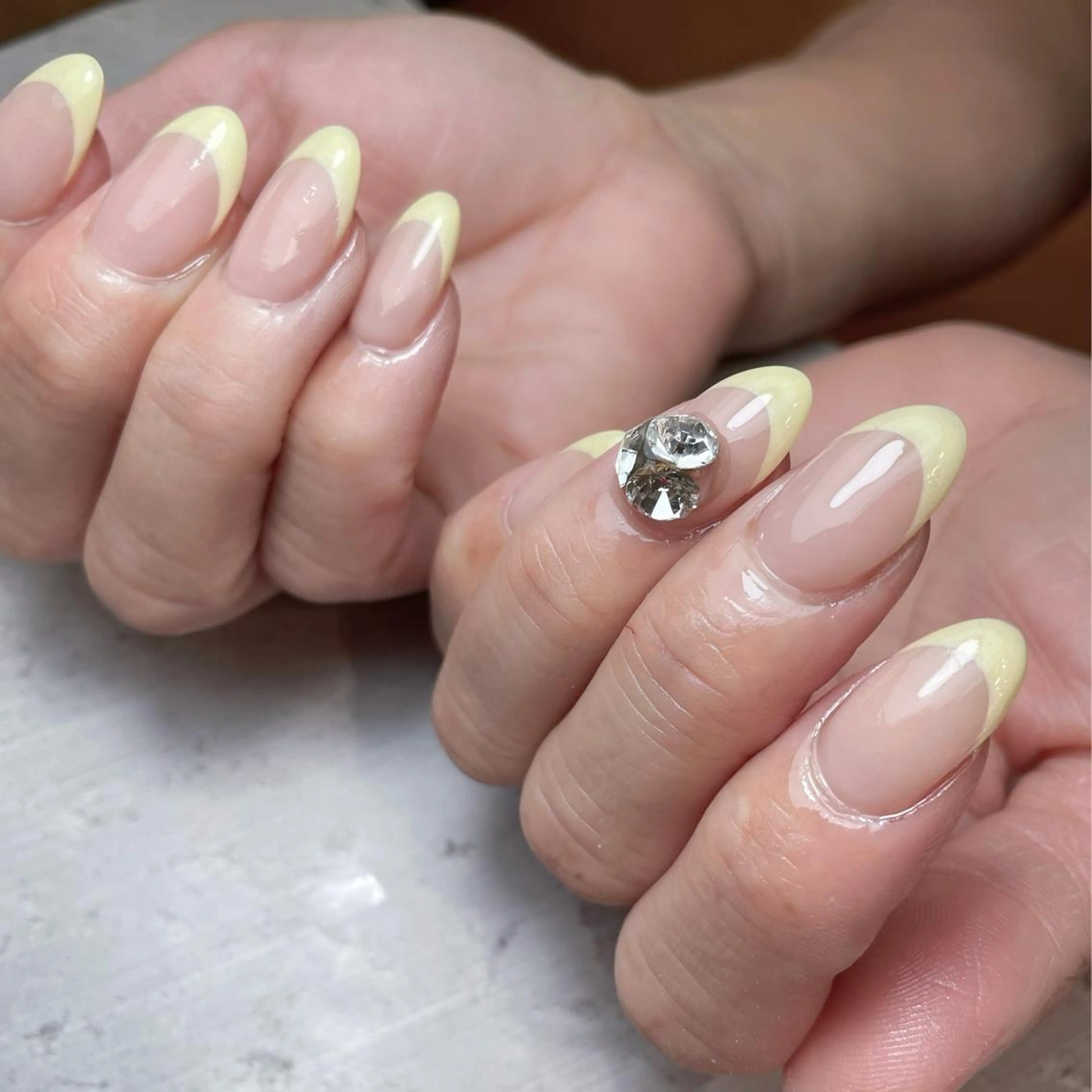 ネイル フレンチネイル ハンドネイル nail&eyelash mate所属・京都/東向日/桂 ayumiのネイルデザイン