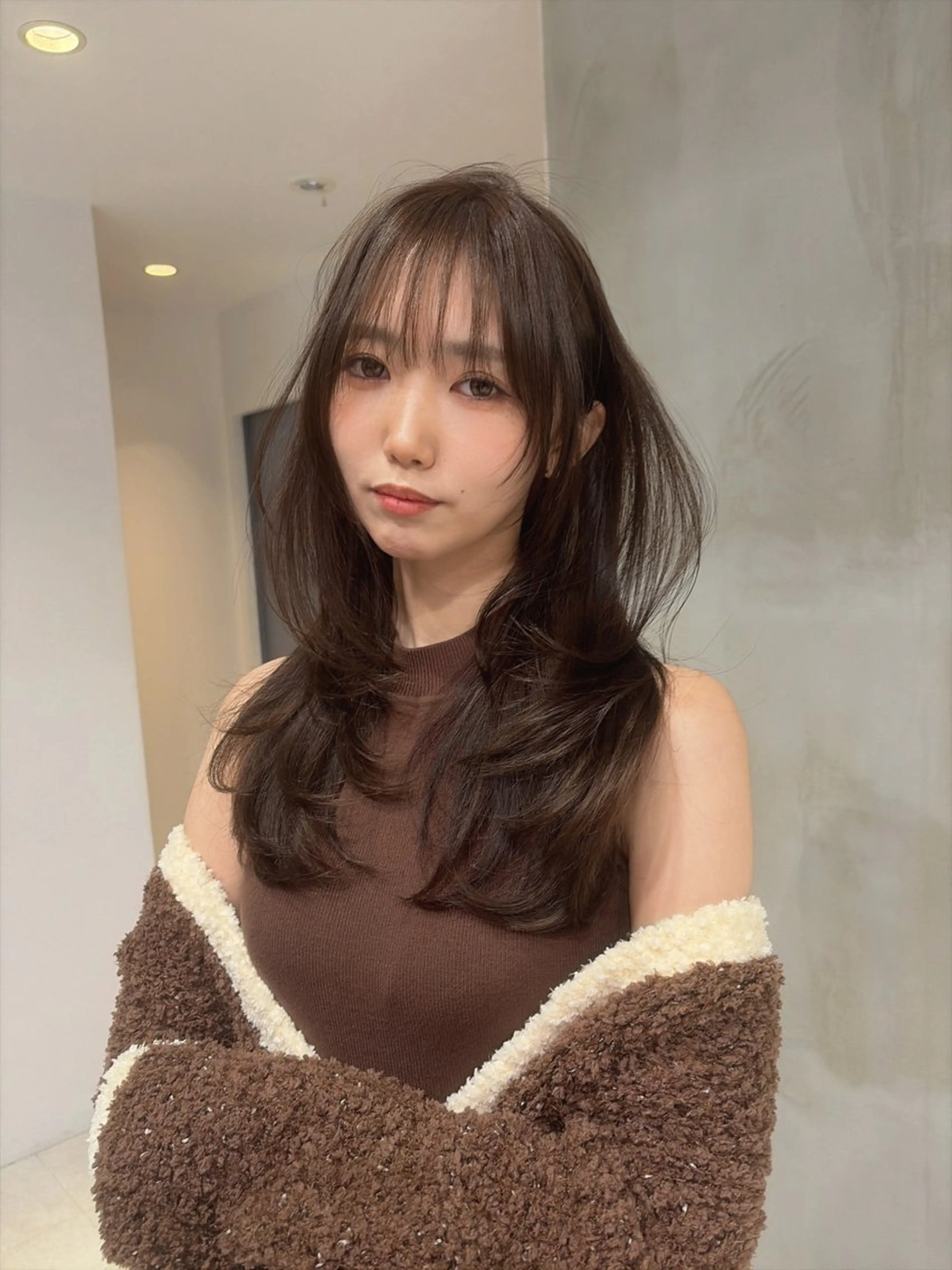 ロング 海野翔吾🇨🇳 ワンホンレイヤーのヘアスタイル