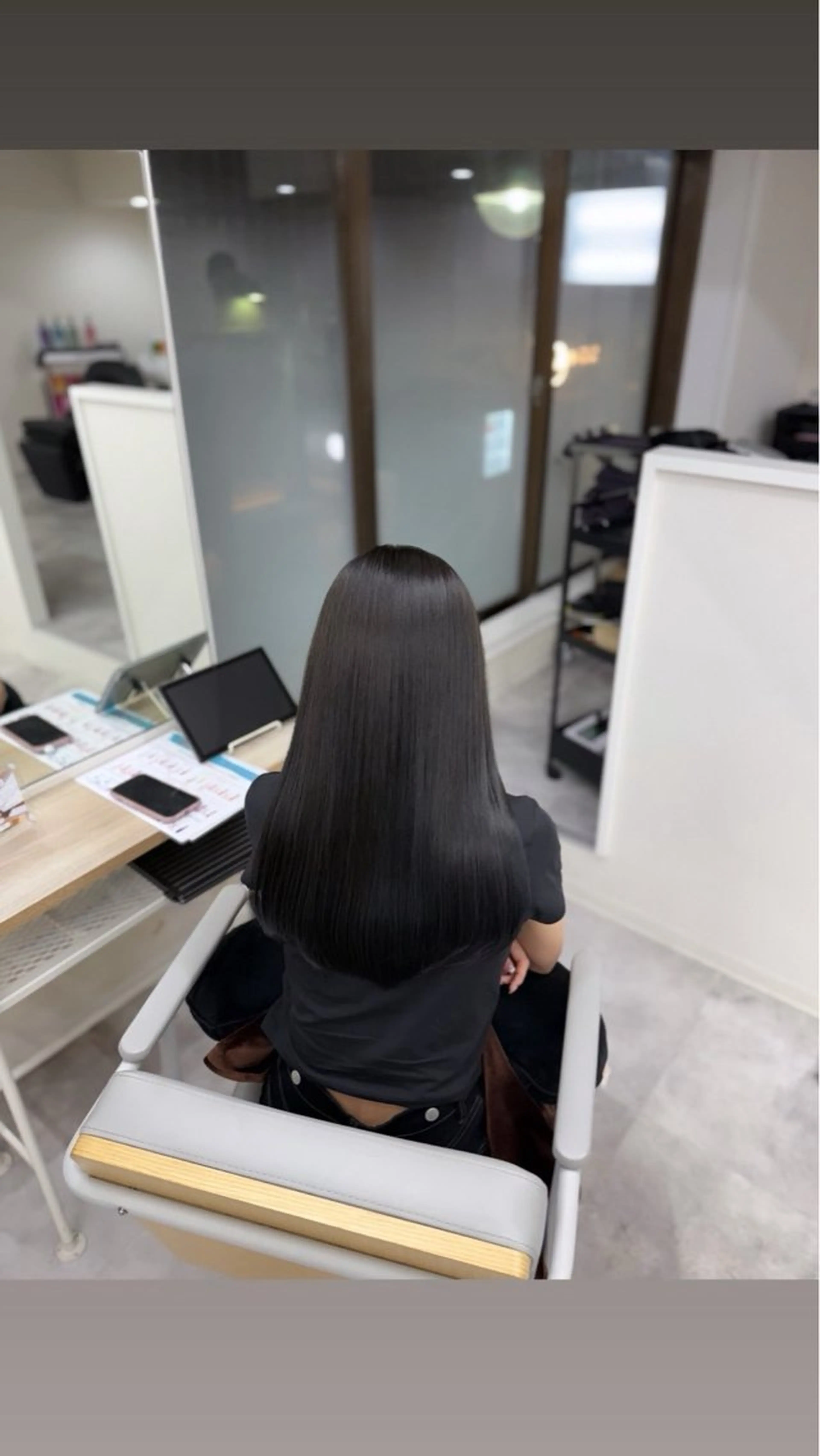 ミディアム 縮毛矯正 髪質改善Acero. shoyaのヘアスタイル