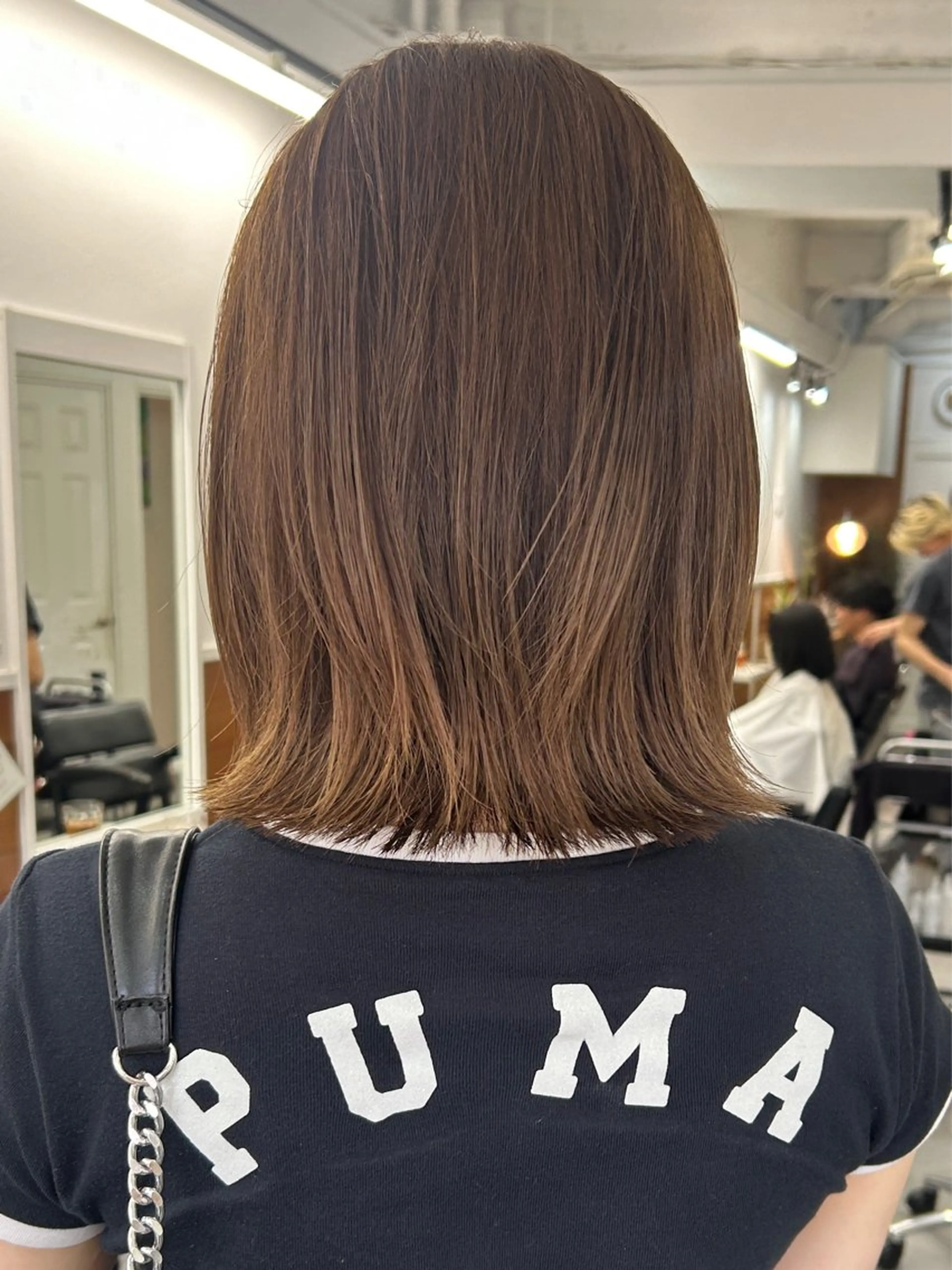 ミディアム カラー レイヤーボブ/ 艶カラー/サナ🌼のヘアスタイル