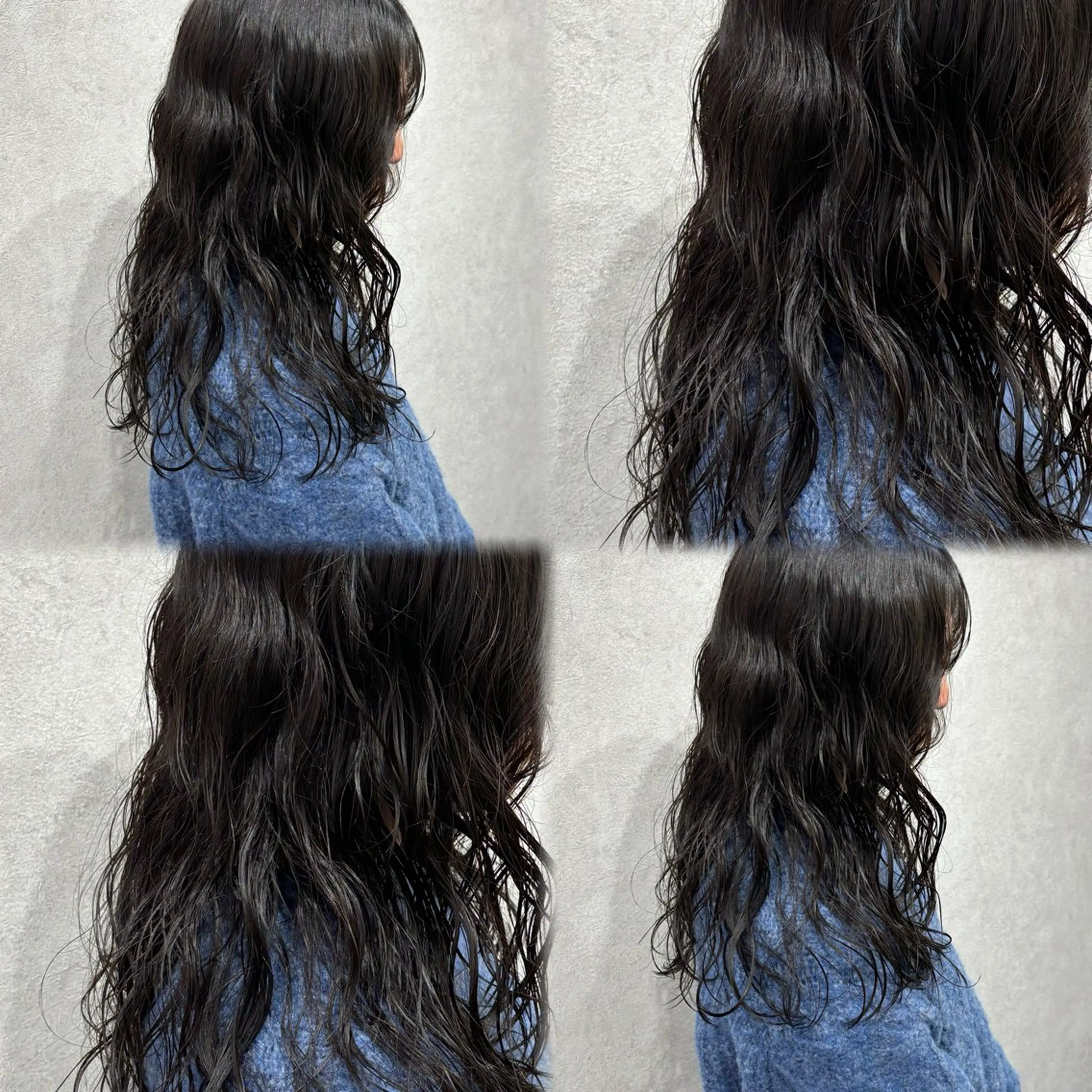 セミロング パーマ 髪質改善ストレート /暖色カラー🎀🪞のヘアスタイル