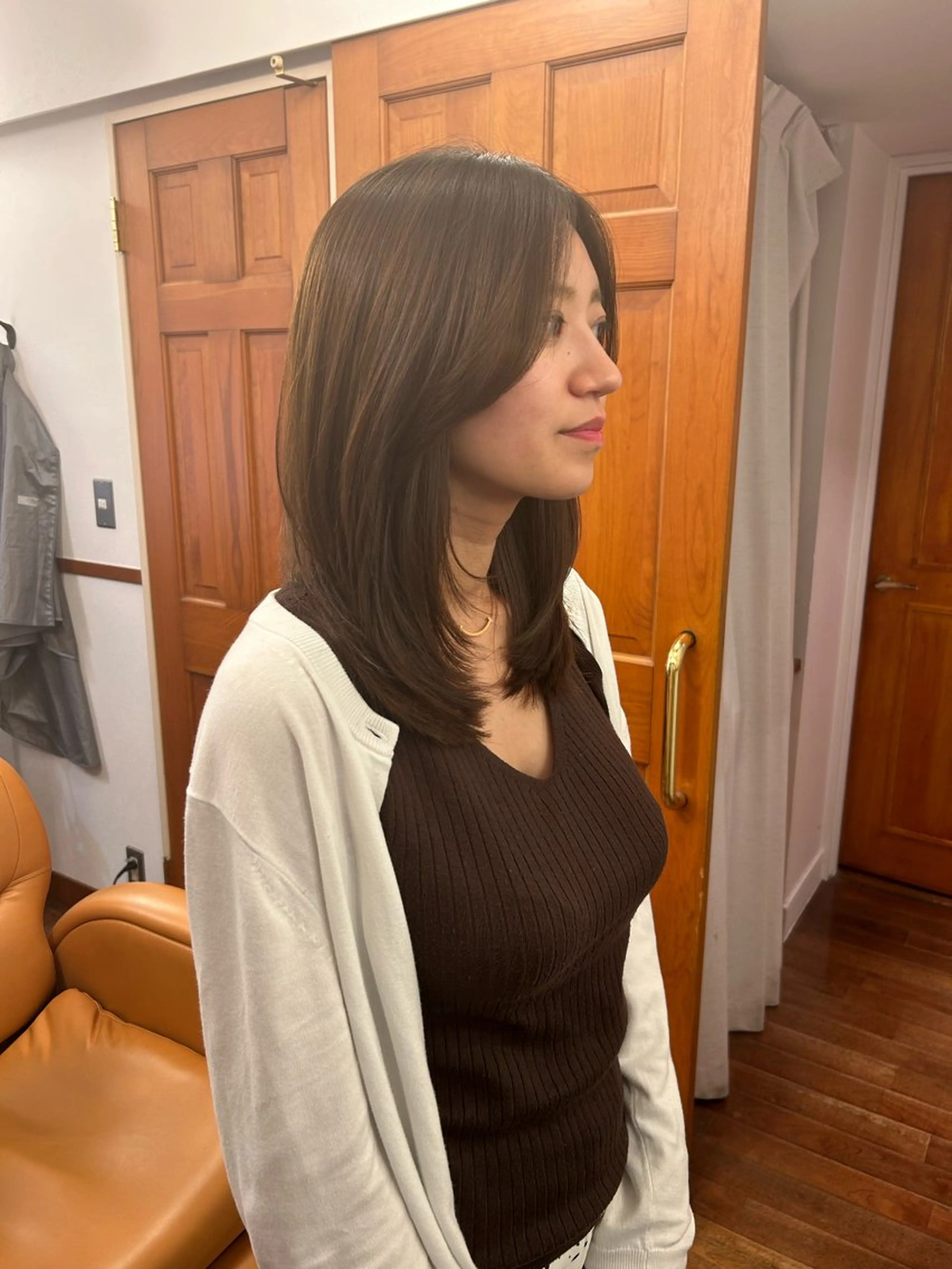 セミロング レイヤーカット/髪質 改善✨/藤田侑花のヘアスタイル