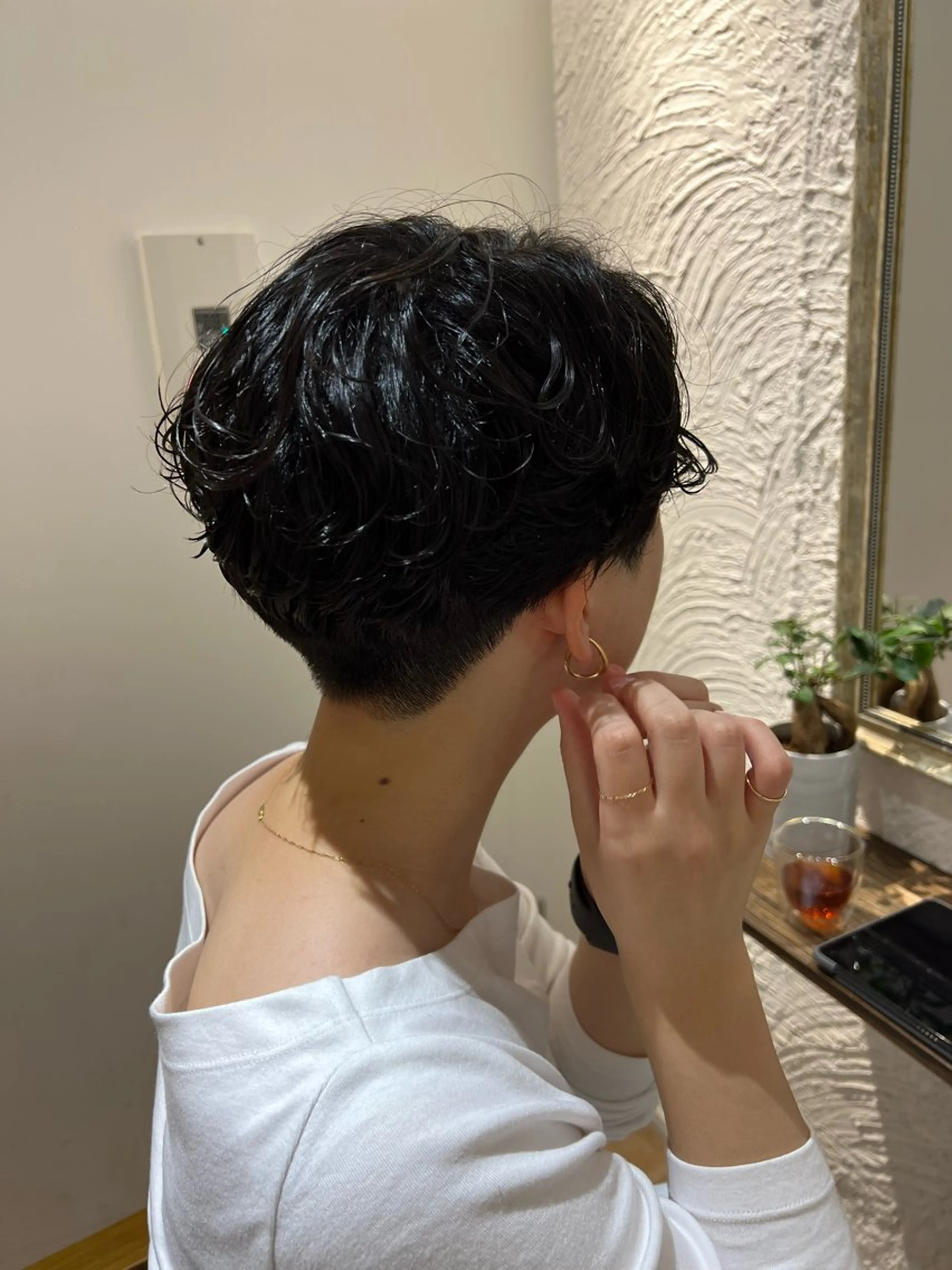 ショート パーマ 🥀韓国ヘア🥀 宮津真菜のヘアスタイル