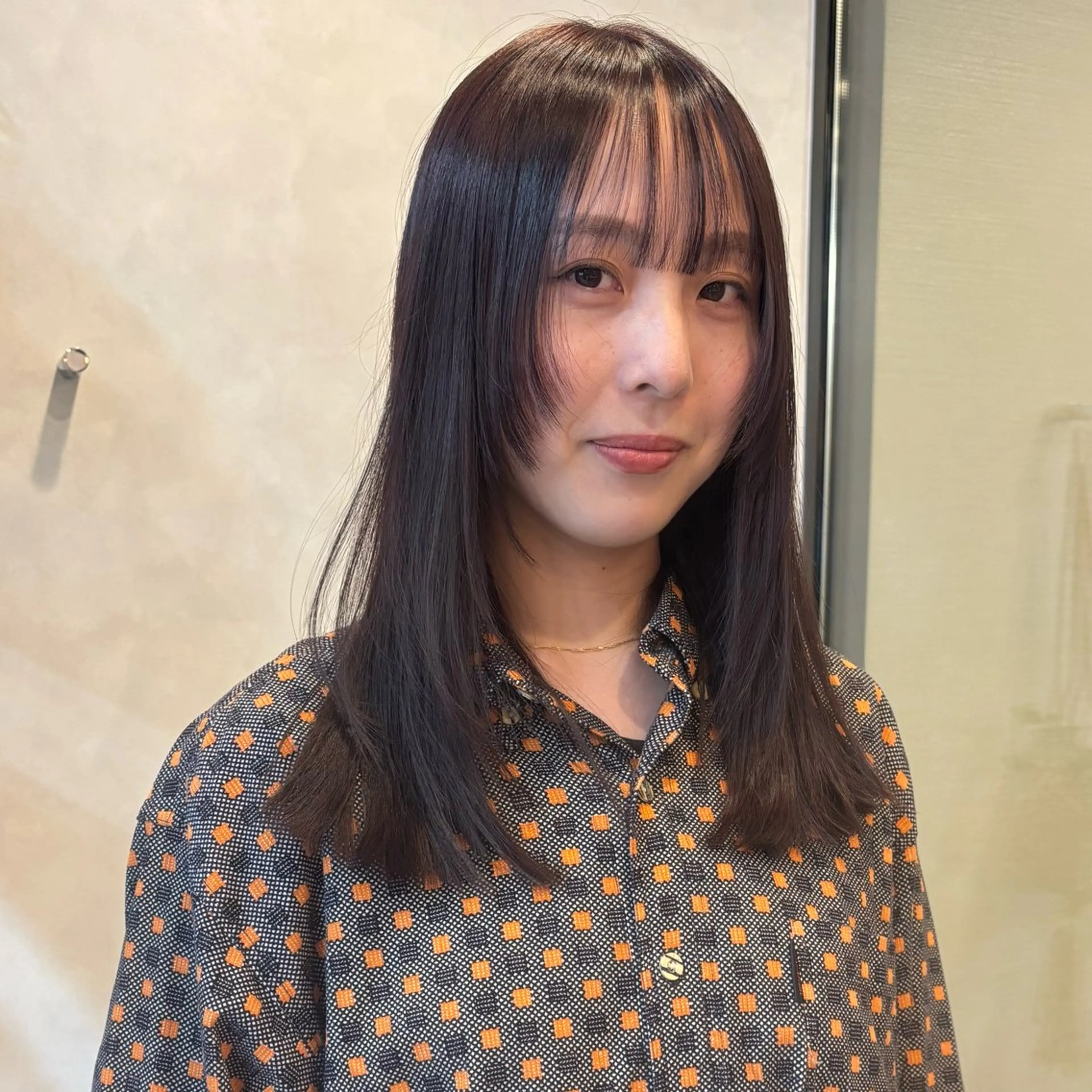 セミロング 縮毛矯正 似合わせボブカット/ 髪質改善/細川実知香のヘアスタイル