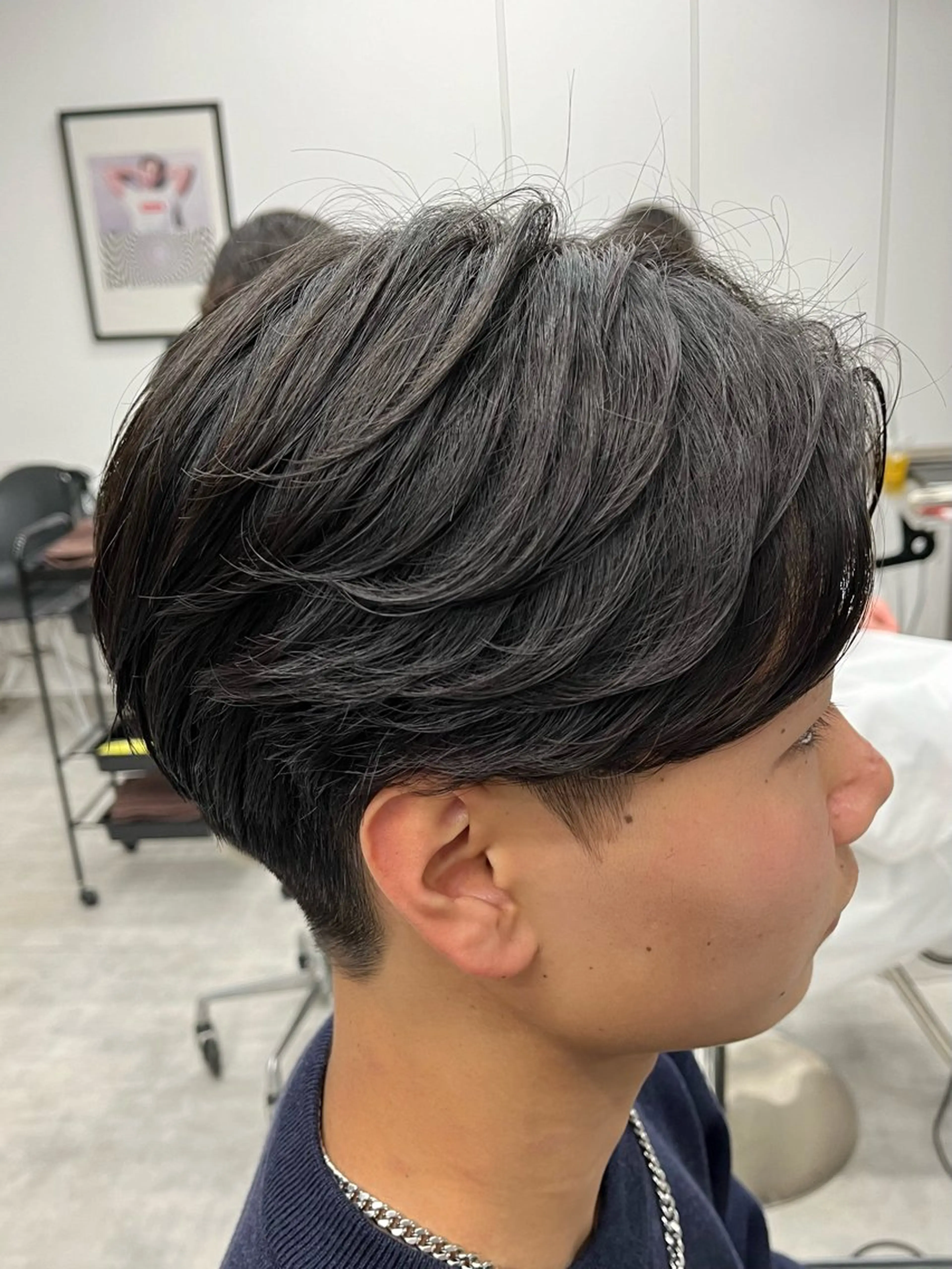 ショート パーマ メンズ メンズパーマ ニュアンスパーマ カット パーマ 新潟メンズパーマ 新潟駅/小田拓実のヘアスタイル
