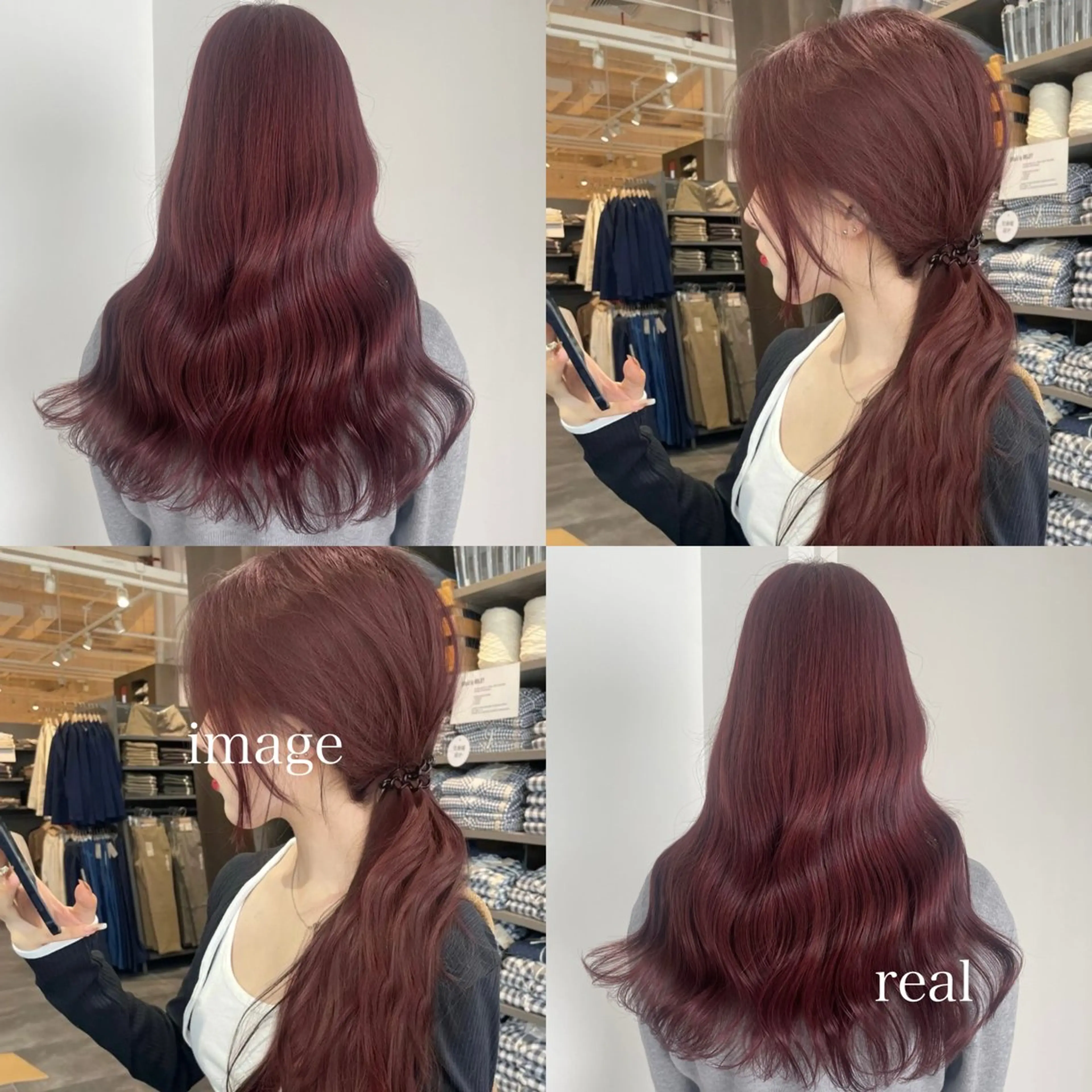 セミロング ヘアカラー 盛れる暖色🎀ガーリ ーヘア🎀きっかのヘアスタイル