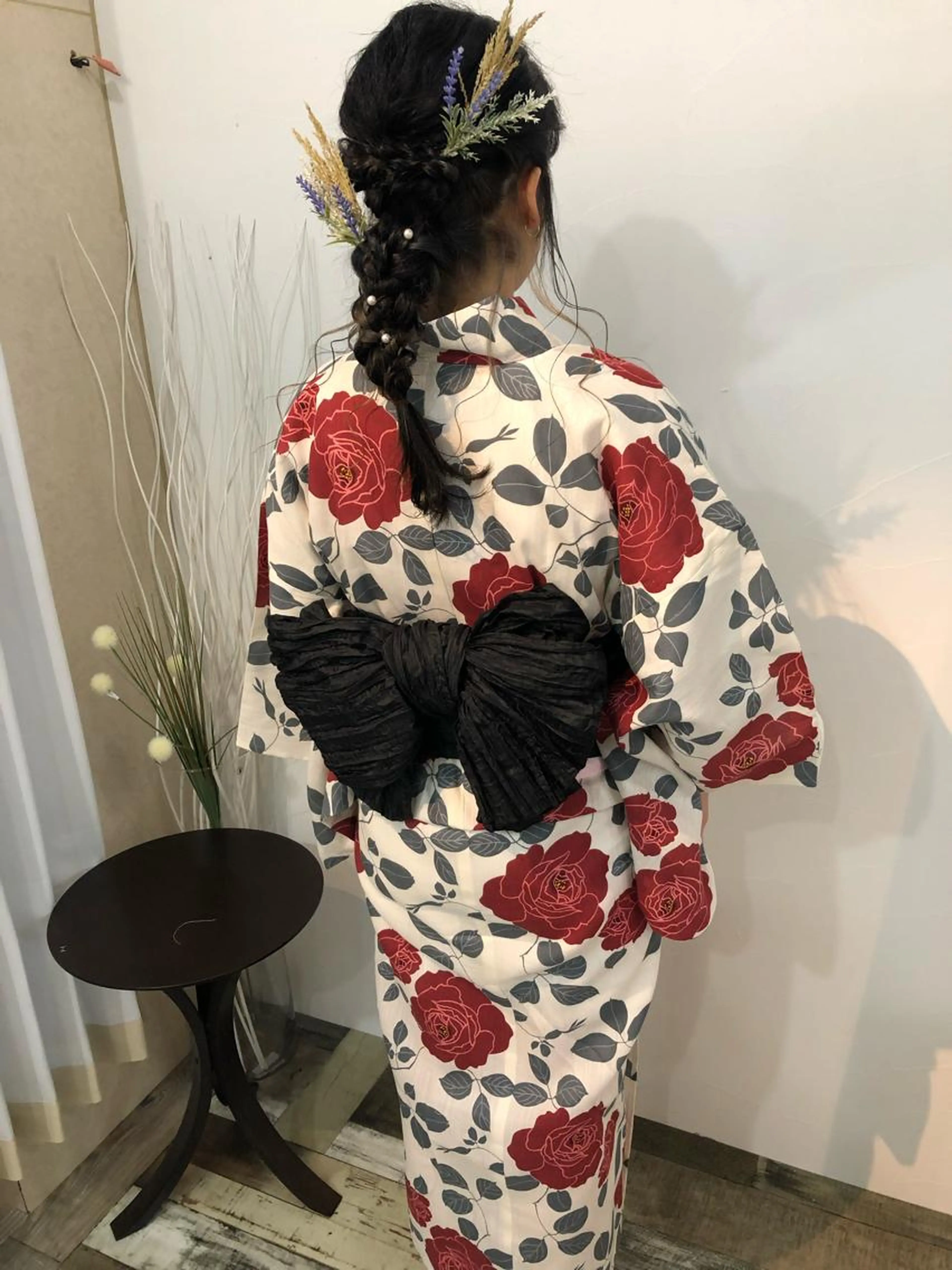 浴衣の着付け+ヘアセットの写真