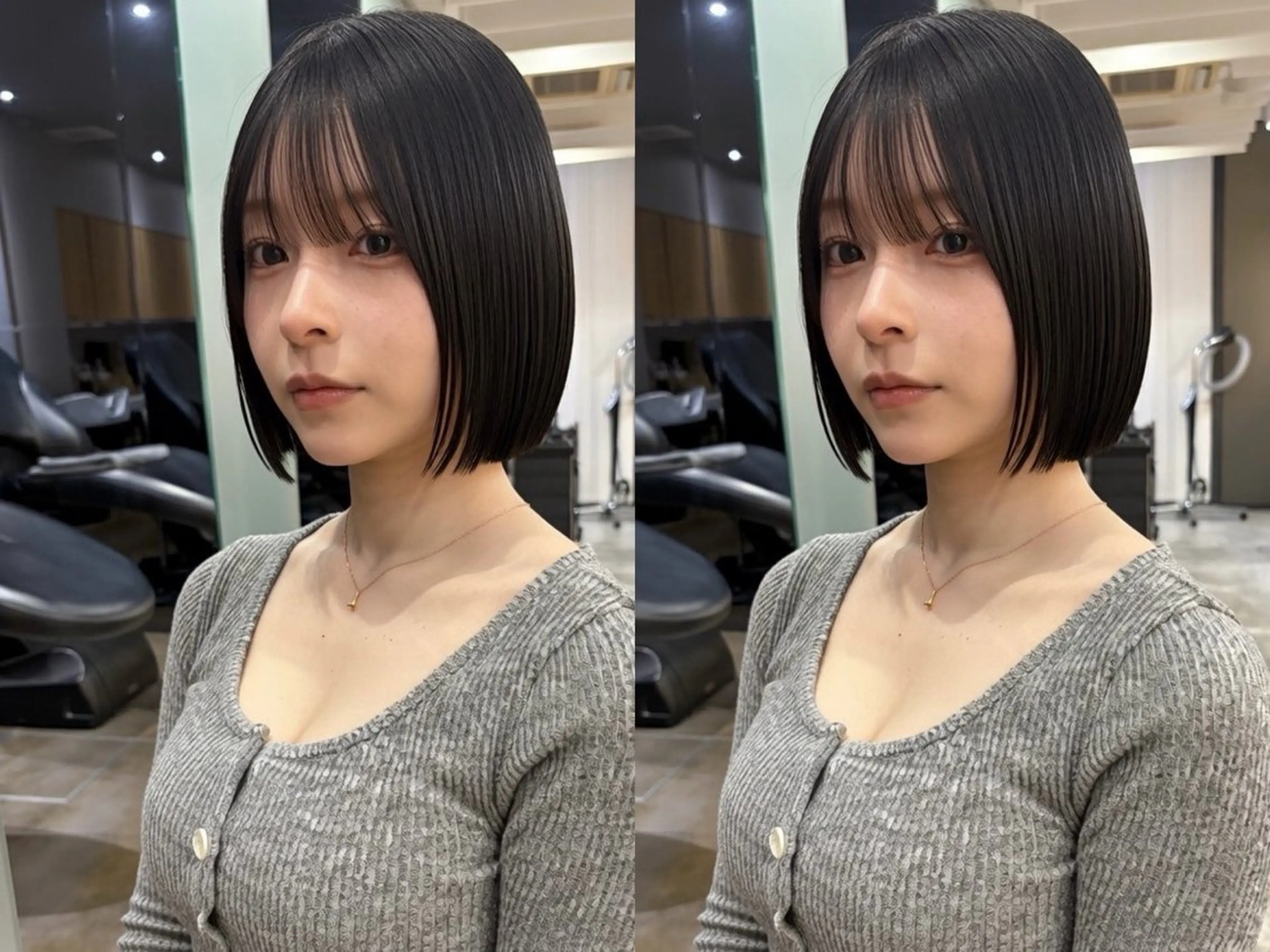 ショート カット 縮毛矯正 トリートメント ヘアセット 艶透明感カラー/ 髪質改善/三ツ木一生のヘアスタイル