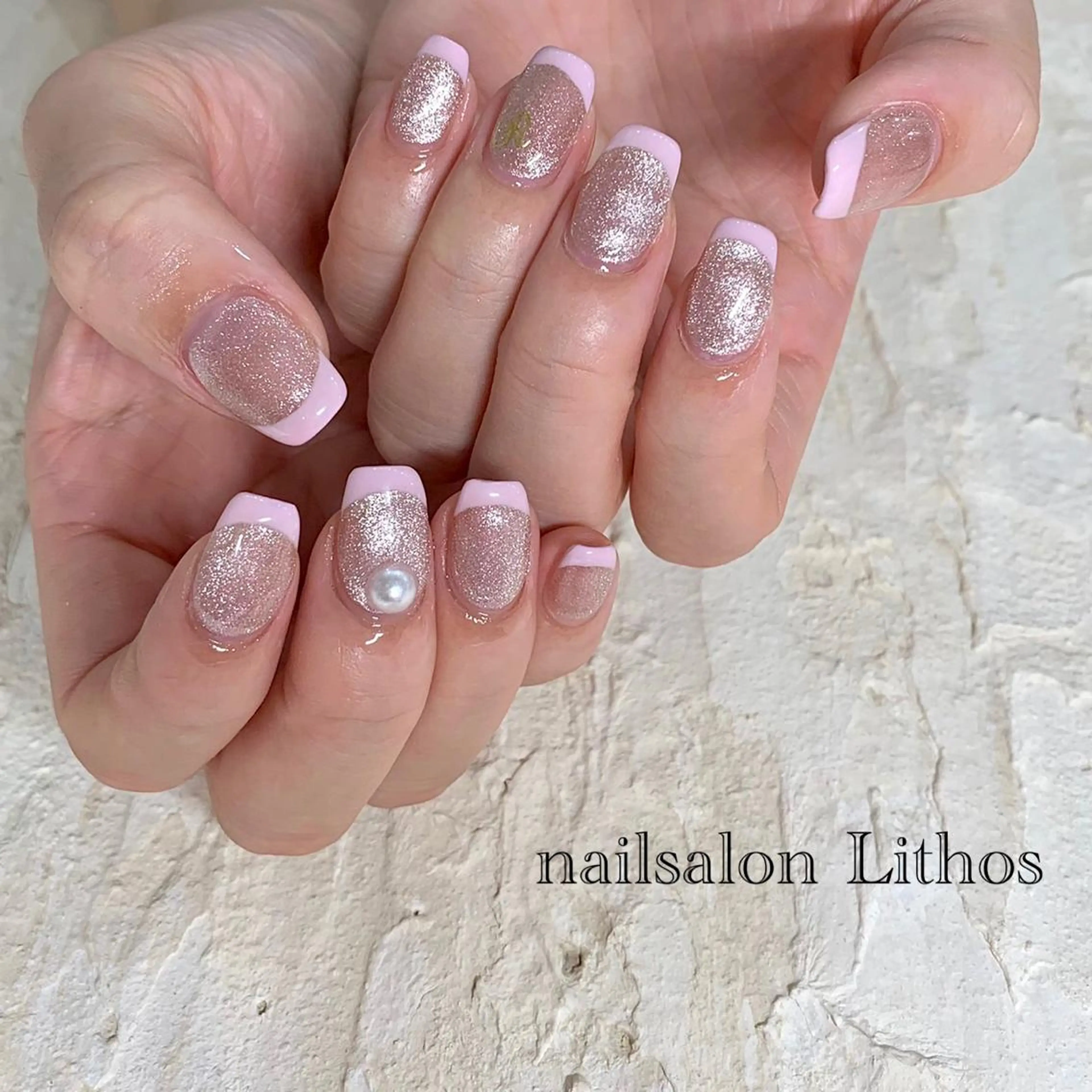 ネイル マグネットネイル ハンドネイル nailsalon Lithos所属・nailsalon Recontreのネイルデザイン