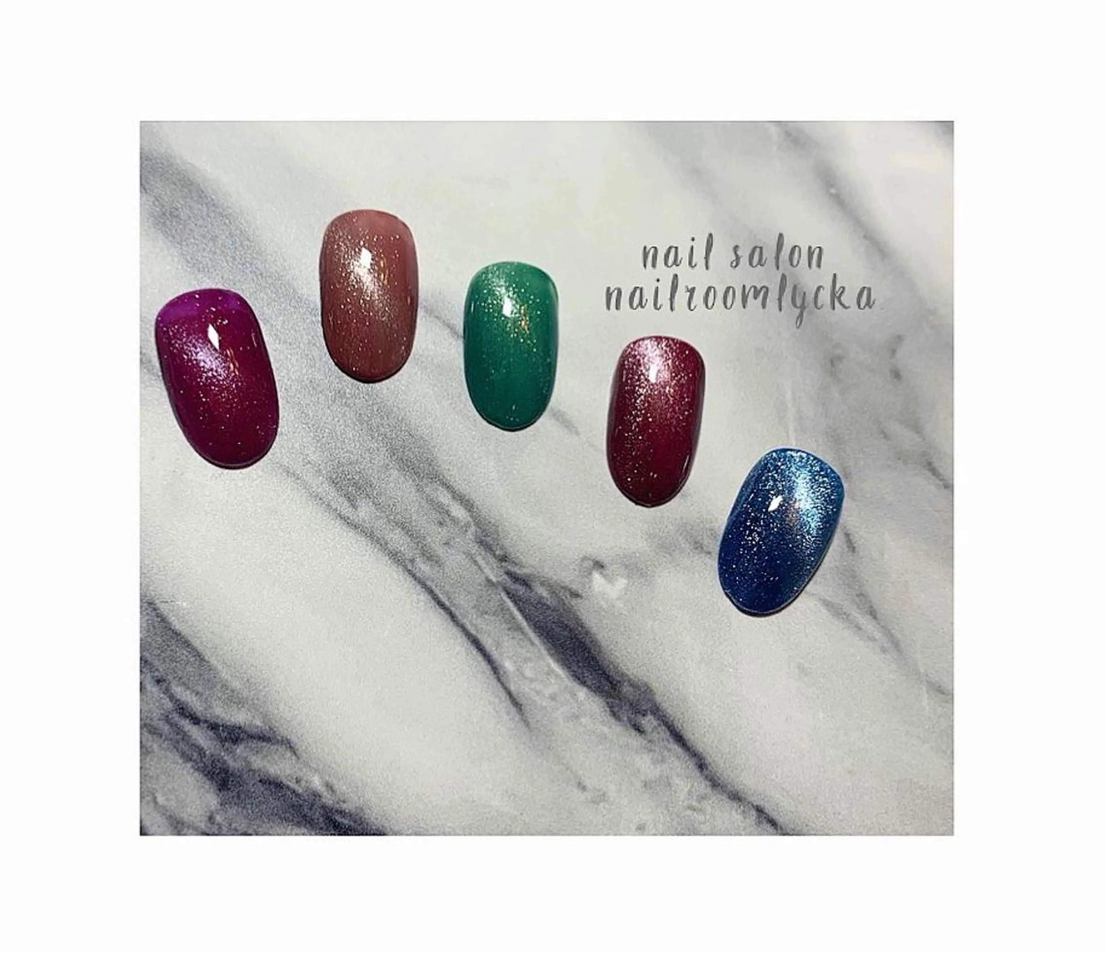 ネイル マグネットネイル ﾈｲﾙﾙｰﾑﾘｯｶ 𝐦𝐚𝐲𝐮のネイルデザイン