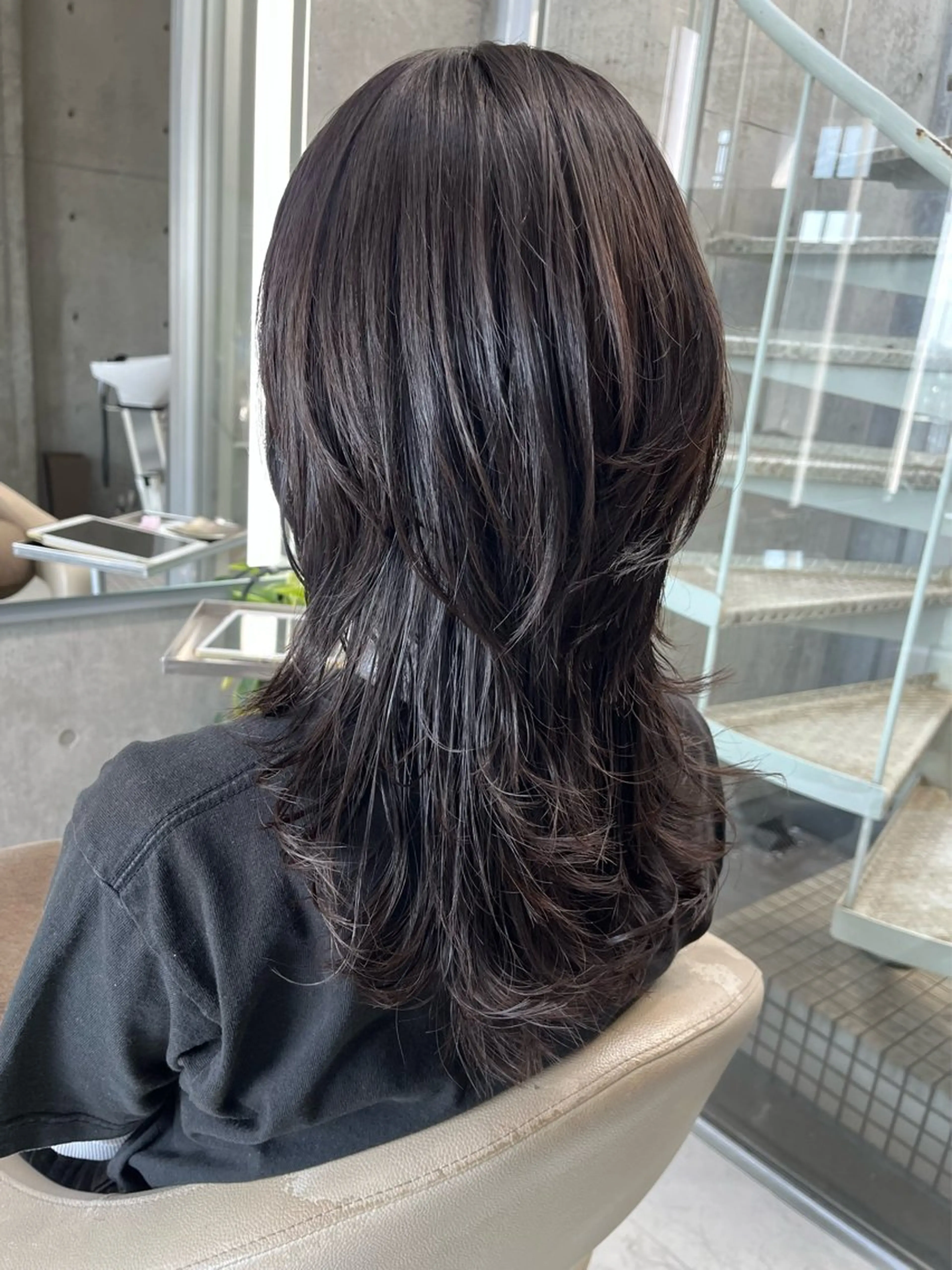 セミロング カット トリートメント HOLON池袋所属・ウルフカット ハッシュカット/七海のヘアスタイル