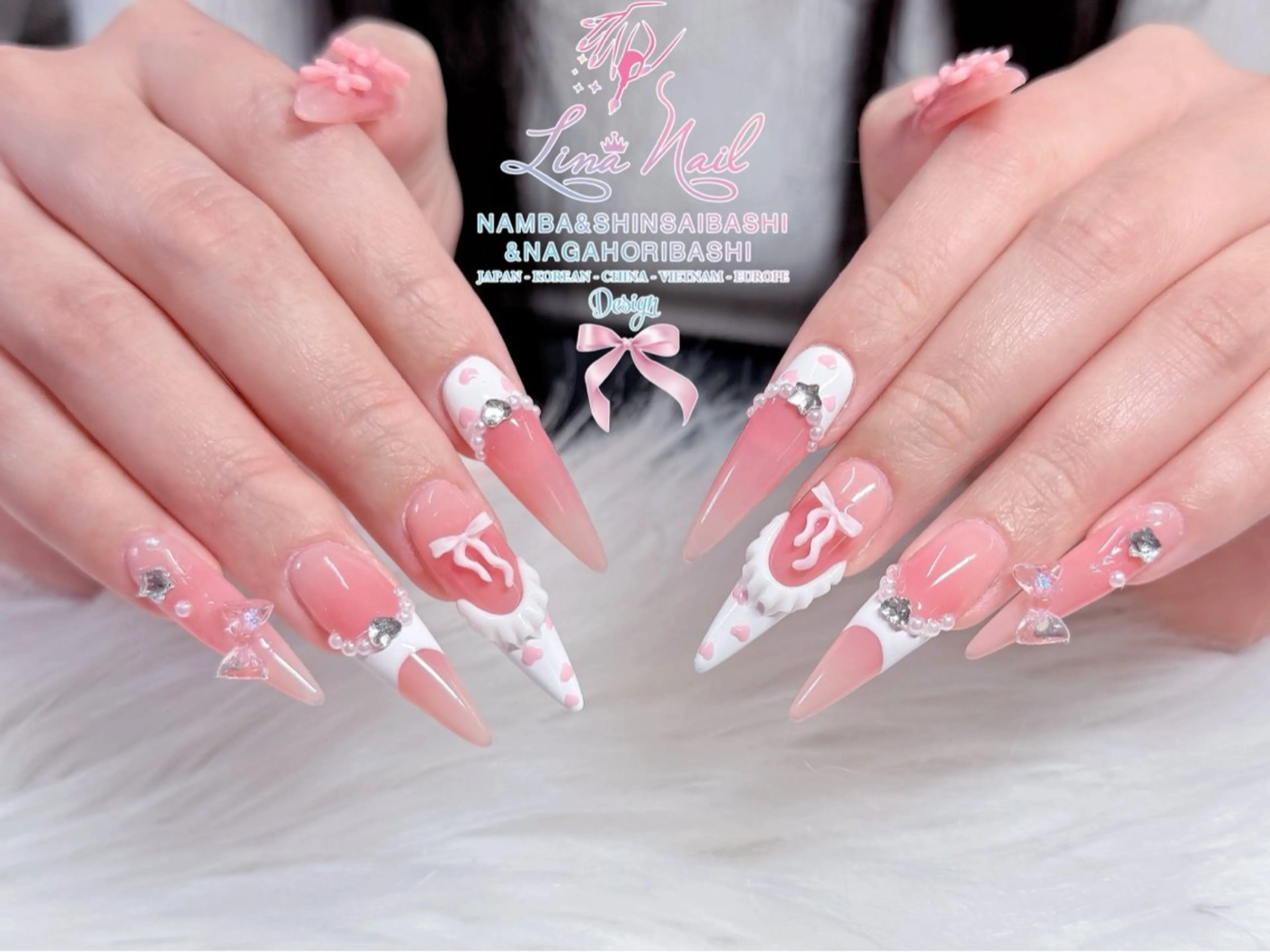 ネイル フットネイル ジェルネイル 持ち込み ネイルチップ ハンドネイル リナネイル 長堀橋店／東心斎橋店のネイルデザイン