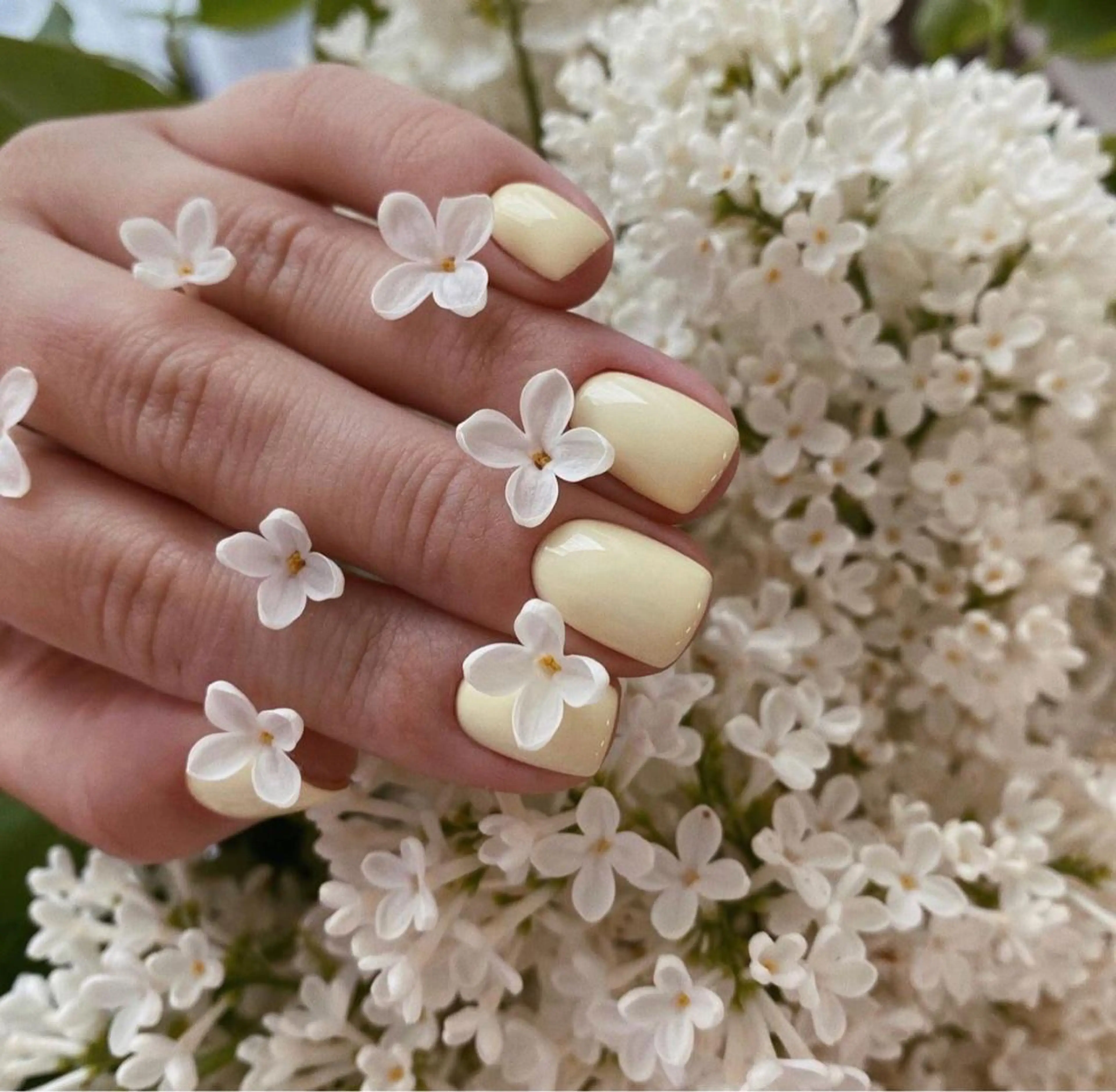 ネイル ホワイト ネイルアート エクリのネイルデザイン