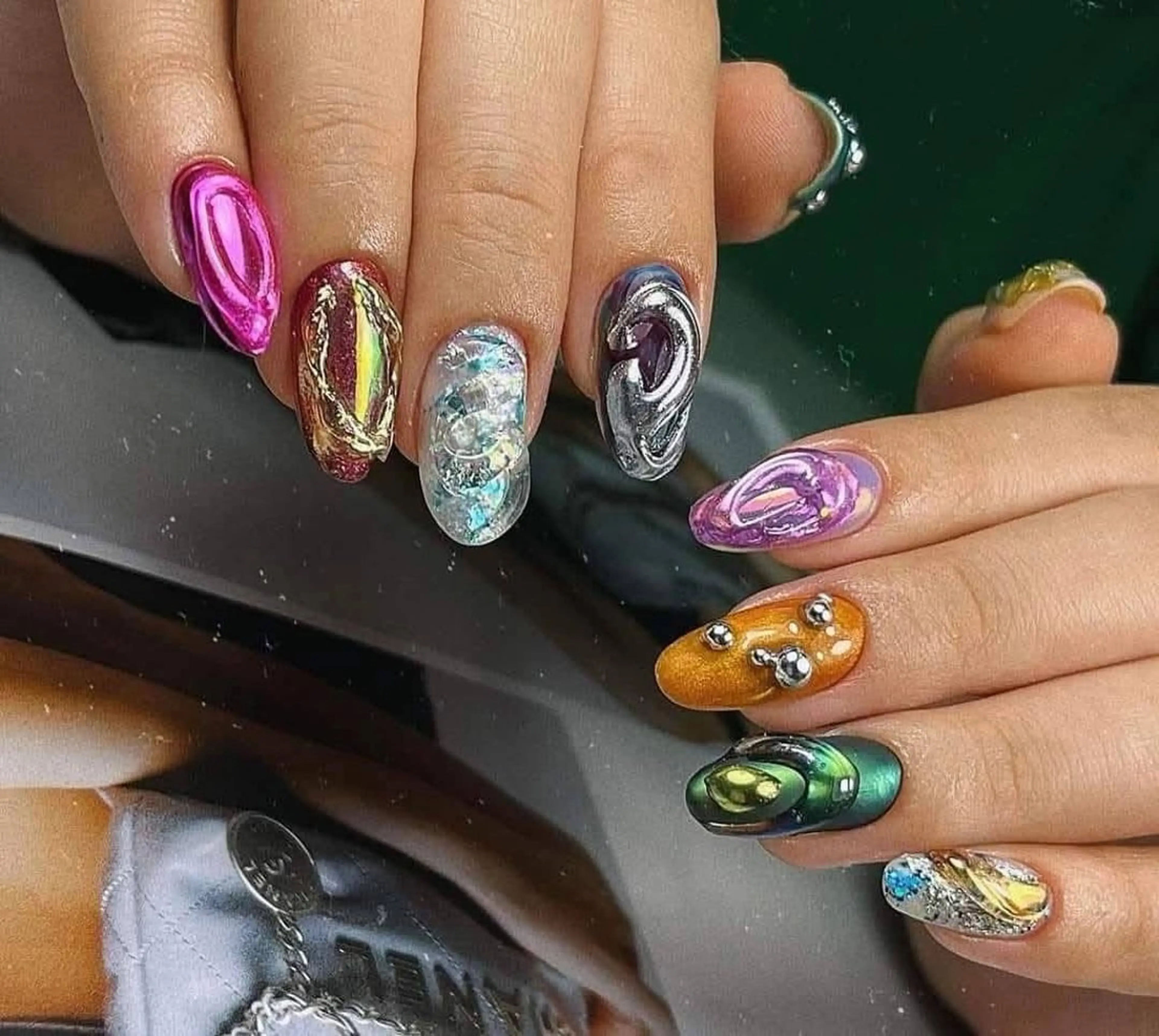 ネイル チークネイル フレンチネイル グラデーション 韓国ネイル マグネットネイル ハンドネイル Kitty1689 Kittyのネイルデザイン