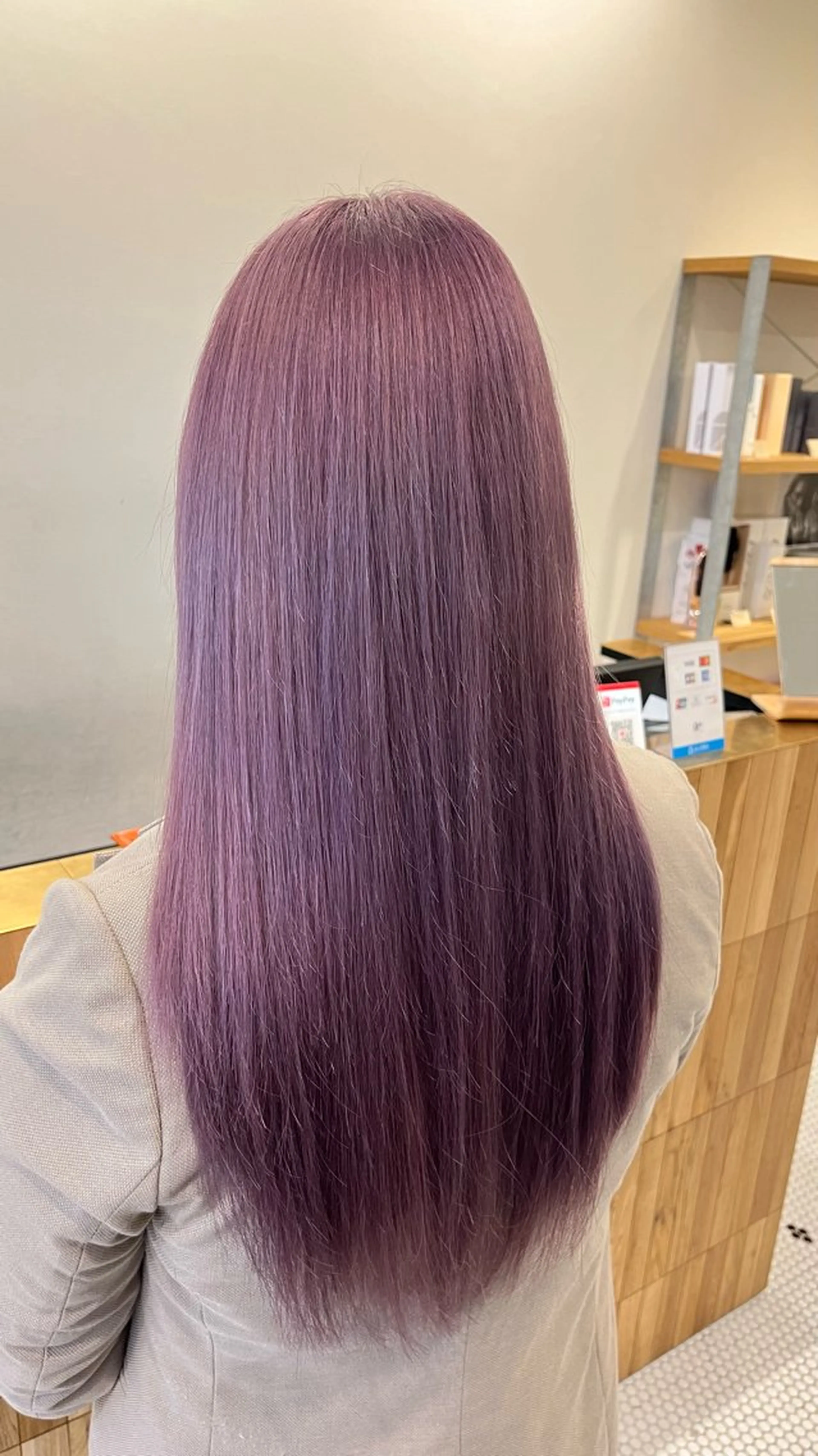 ロング ヘアカラー 韓国レイヤーカット/ ハイトーン/マアヤのヘアスタイル