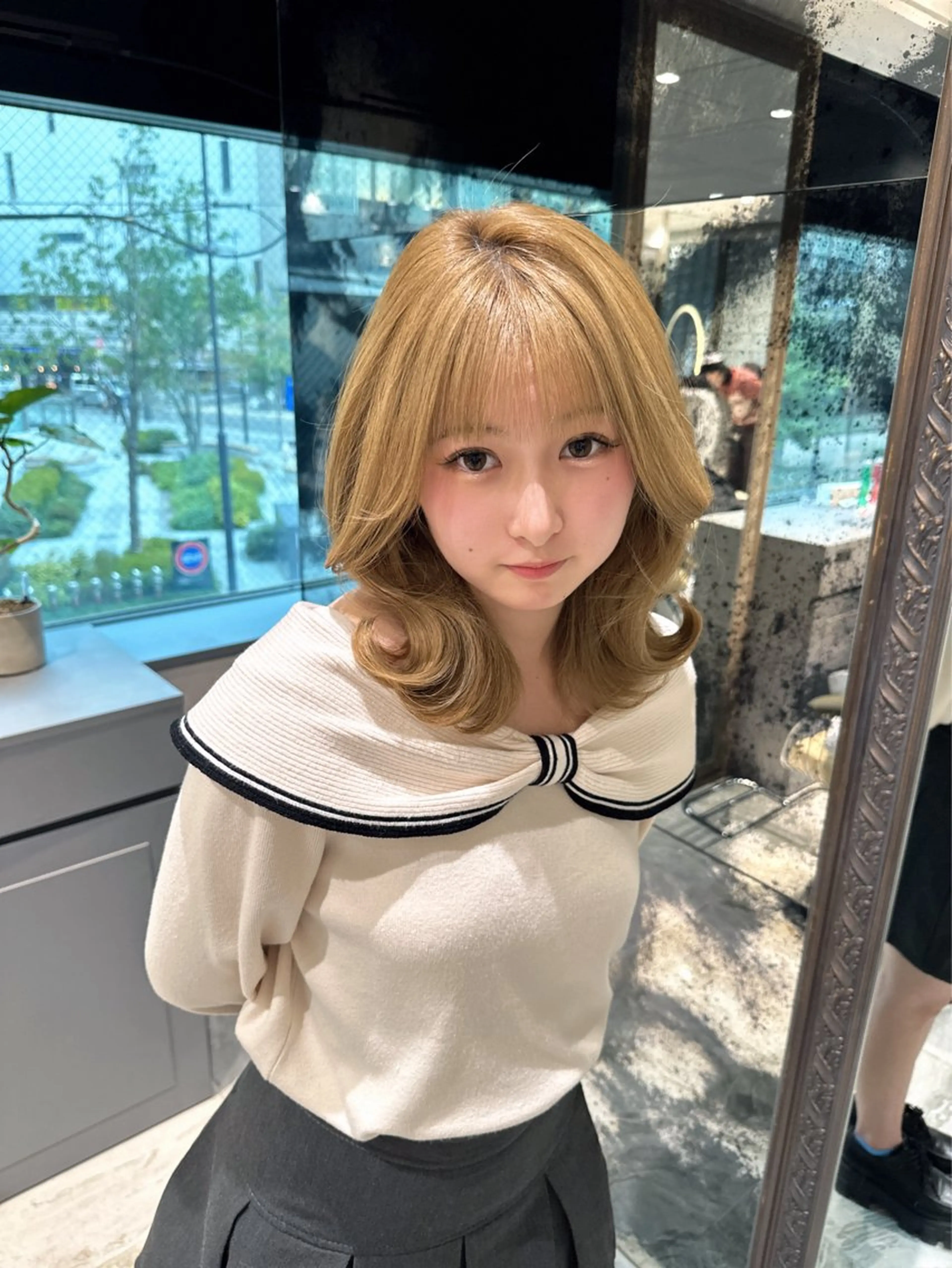 ミディアム カラー もえな 💋👼🏻のヘアスタイル