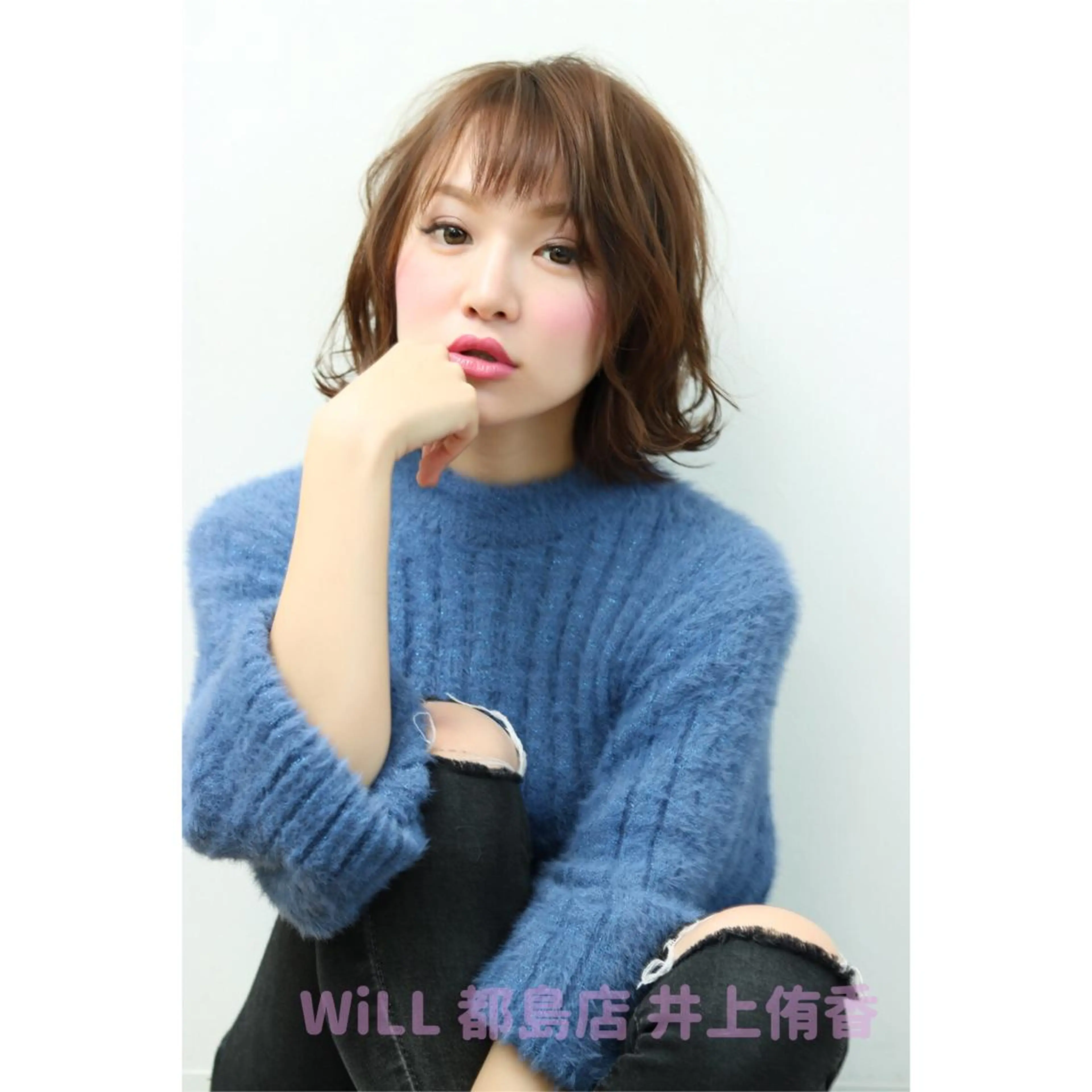 ミディアム カラー 透明感カラー イルミナカラー カット ヘアカラー トリートメント 骨格肌色 似合わせ/YUKAのヘアスタイル