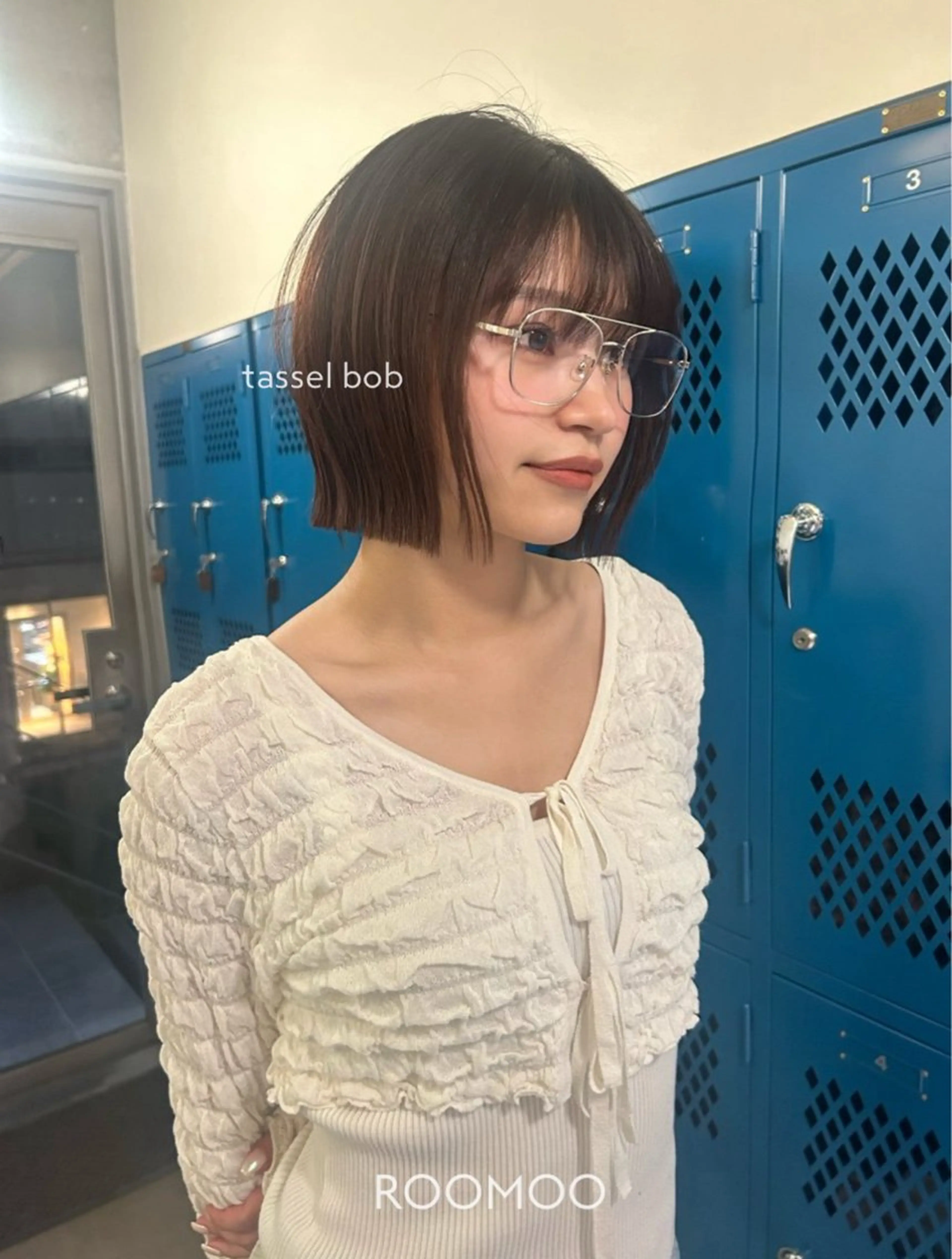 ショート ボブ カット レイヤーヘア/ボブ/ ブリーチ/EMIRIのヘアスタイル