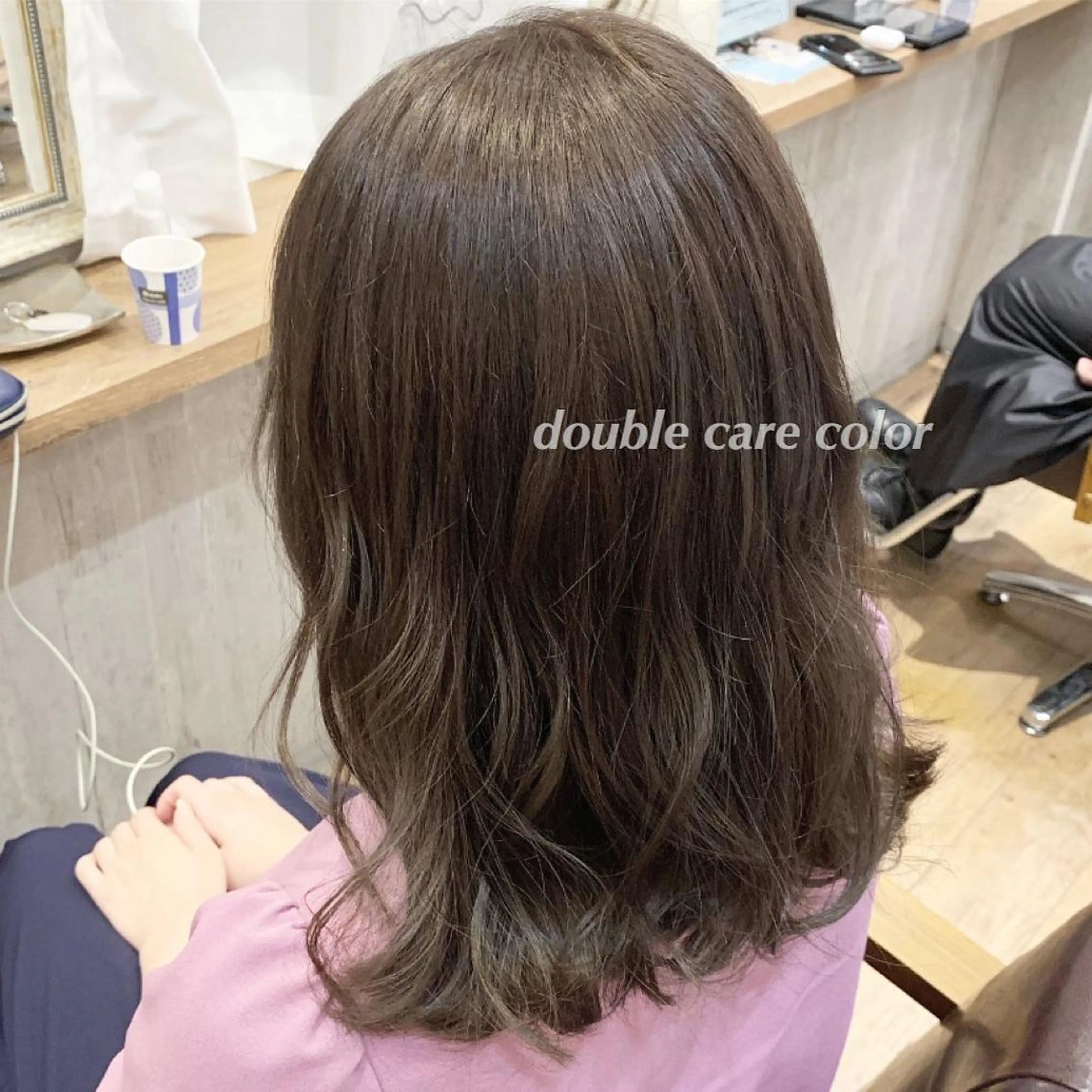 セミロング カラー 代表🎀 ふわモテ愛 され髪🩷yumiのヘアスタイル