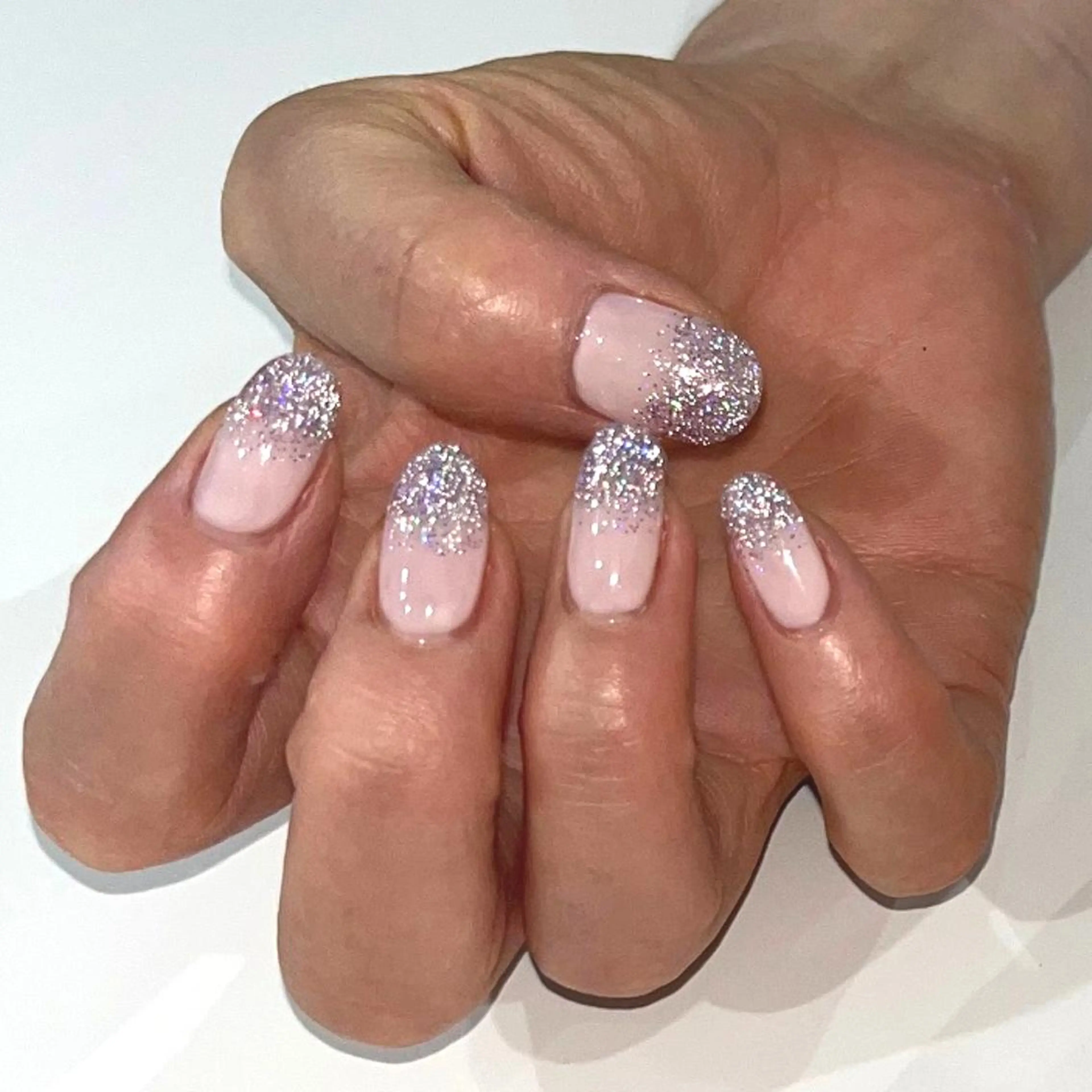 🫟ジェルネイル🫟🩵ラメグラデーション🩵💅HANDオフなし💅の写真