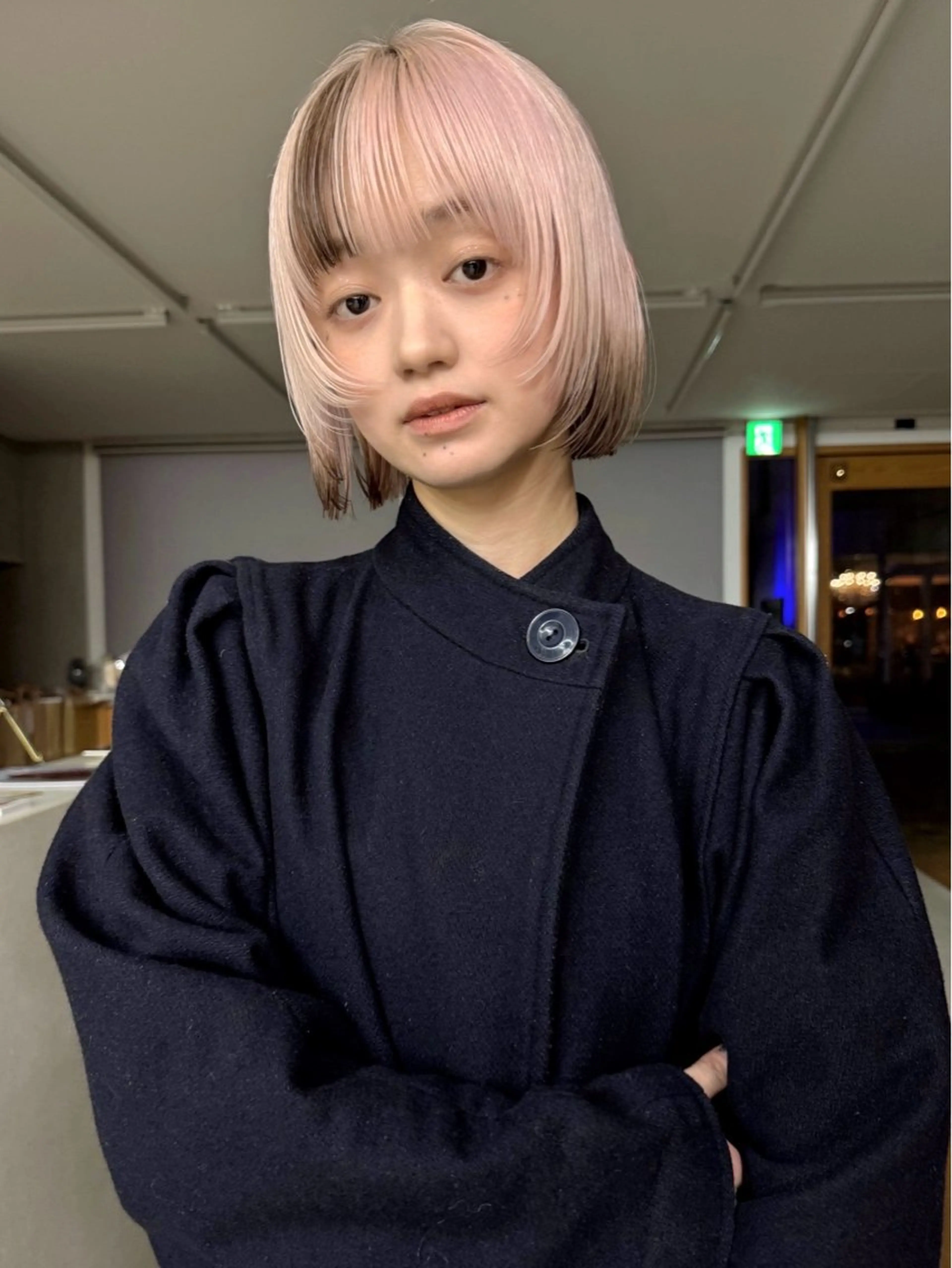 ショート カラー デザイン/レイヤー Kaito🐩/栄のヘアスタイル