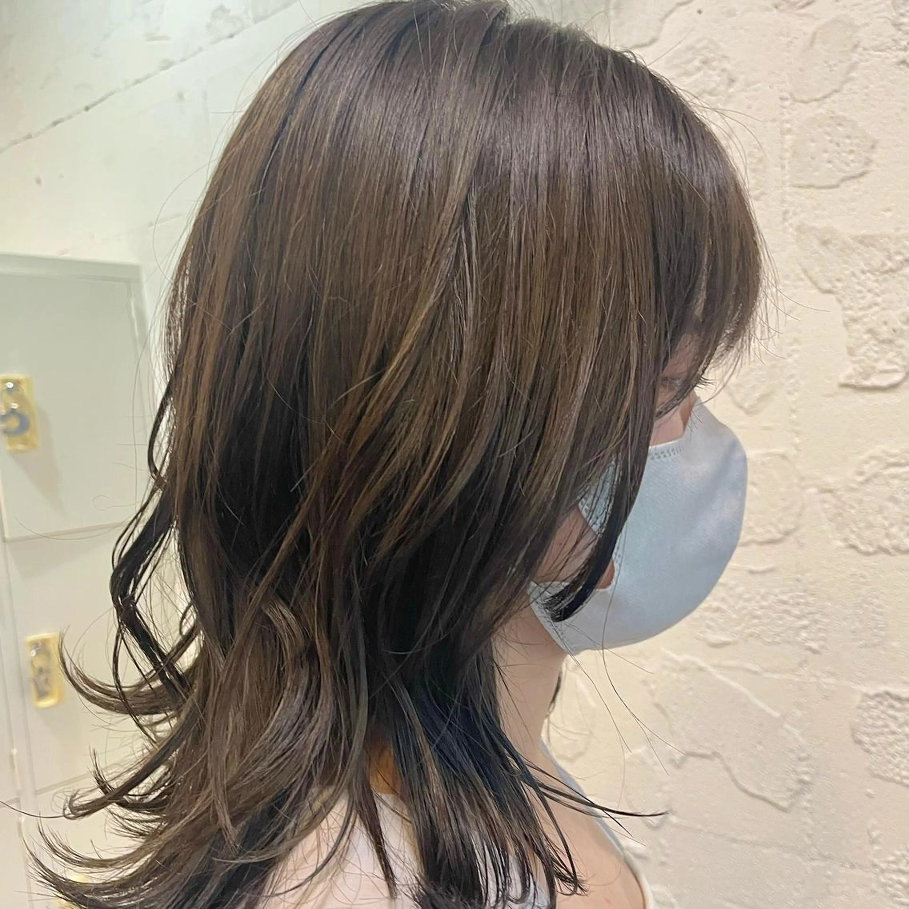 ミディアム カラー ヘアアレンジ 🎀ダブルカラーレイ ヤーyuuri🎀のヘアスタイル