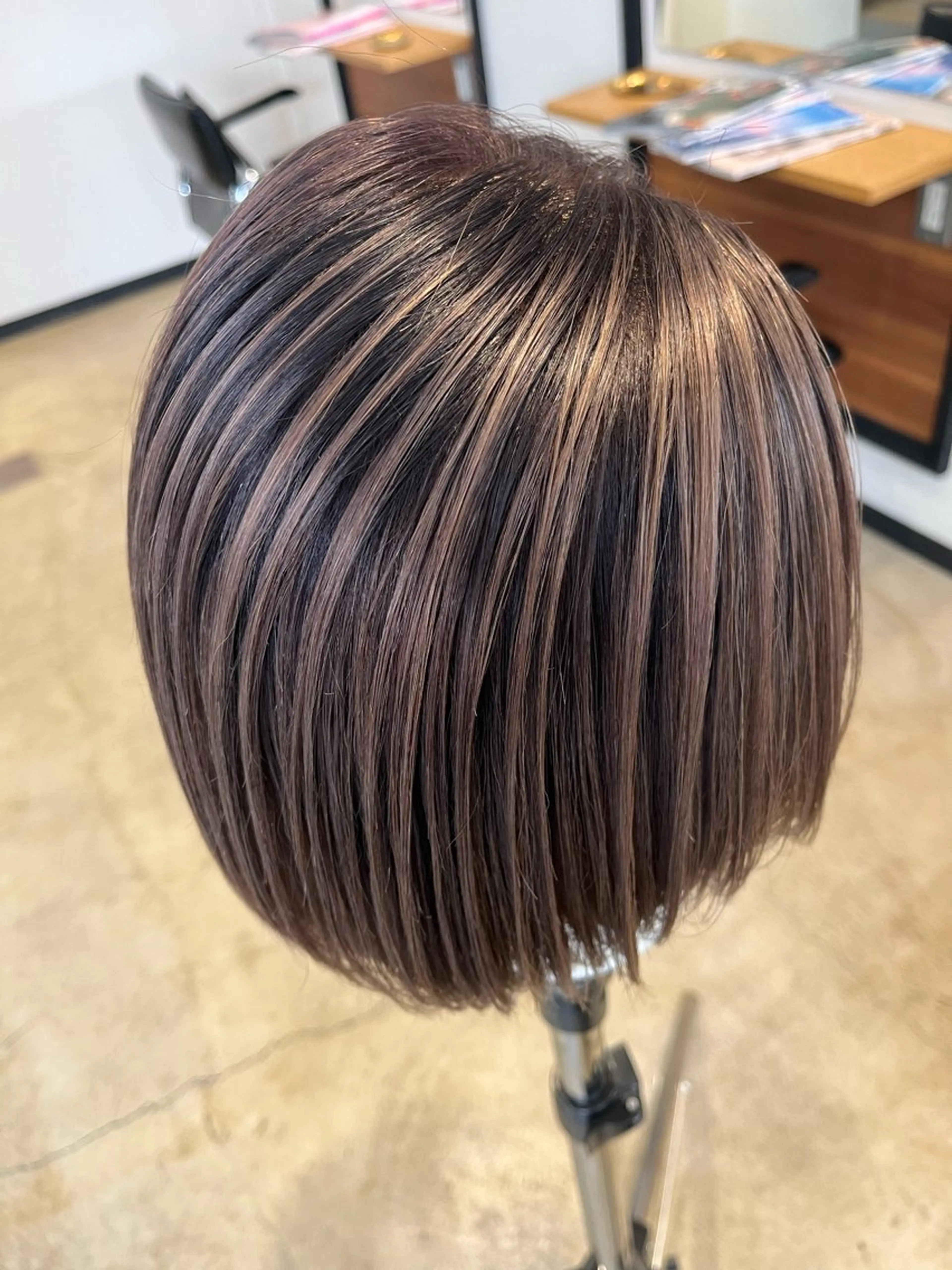 ミディアム カラー 暖色艶カラー♥️ nagi♥️のヘアスタイル