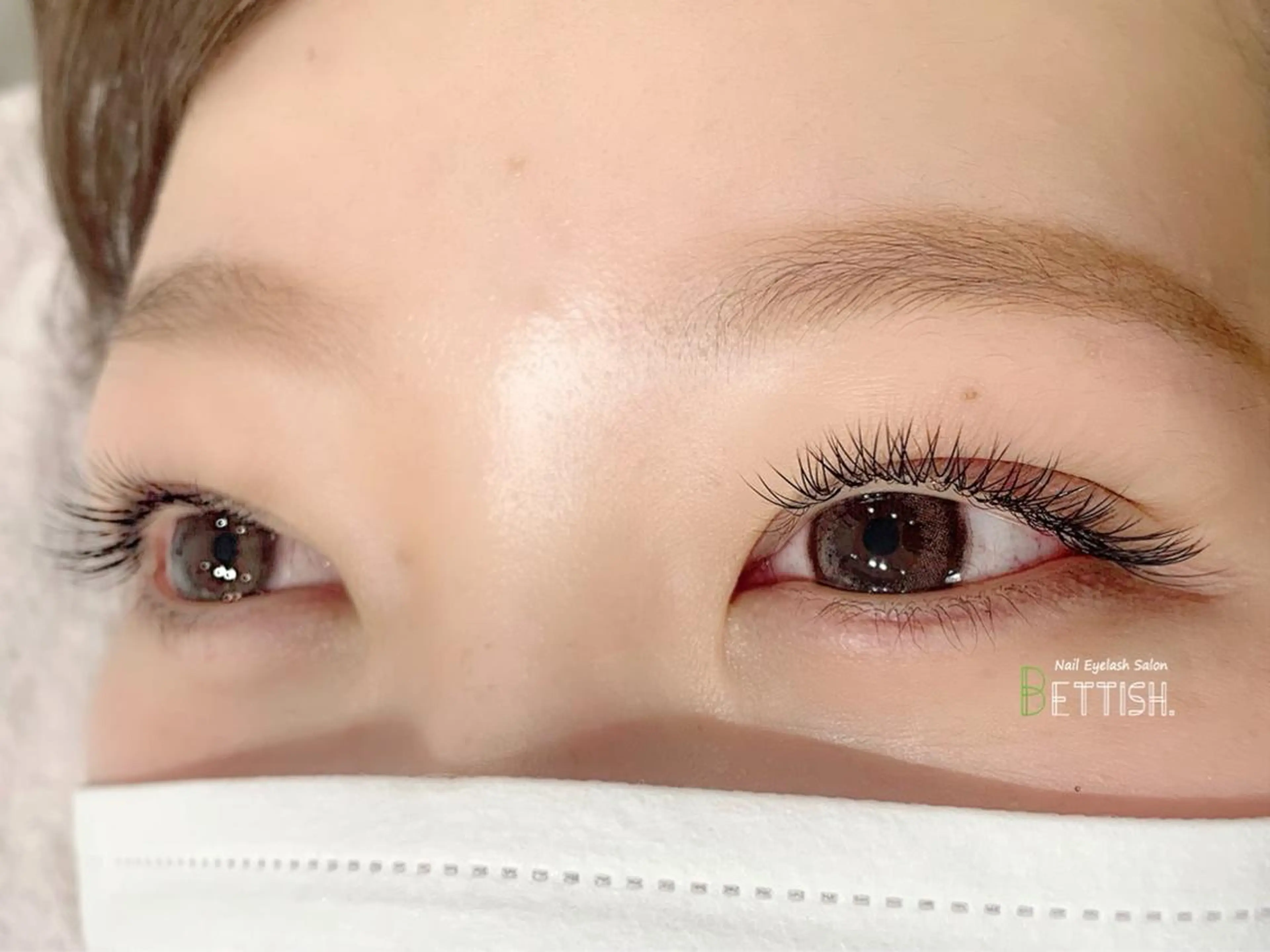 【高持続】💜メガフラットラッシュ💜80束(160本)束感仕上げOK⭐️オフ代+550円の写真