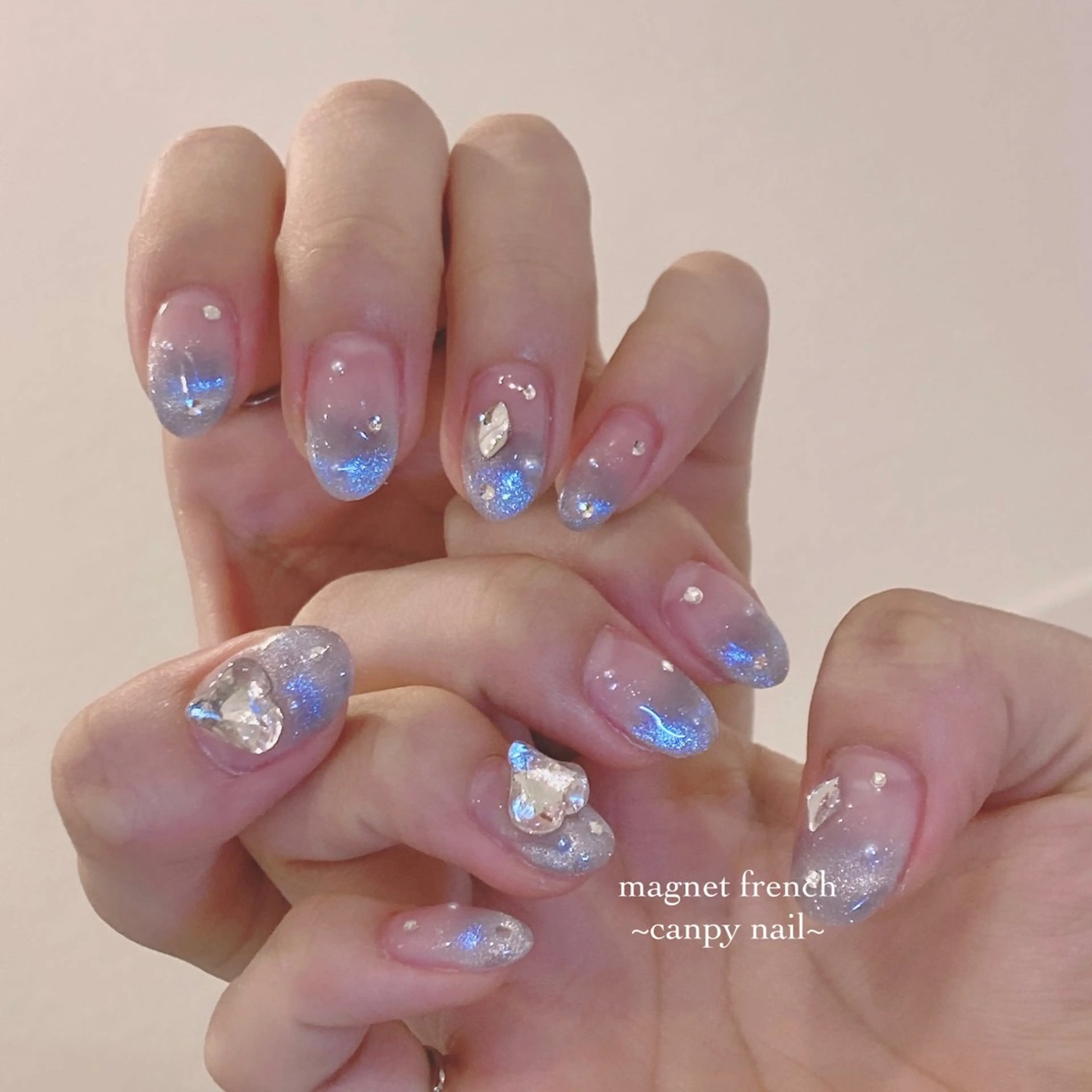 ネイル ハンドネイル 韓国ネイル/ワンホン ネイル🎀表参道3分のネイルデザイン