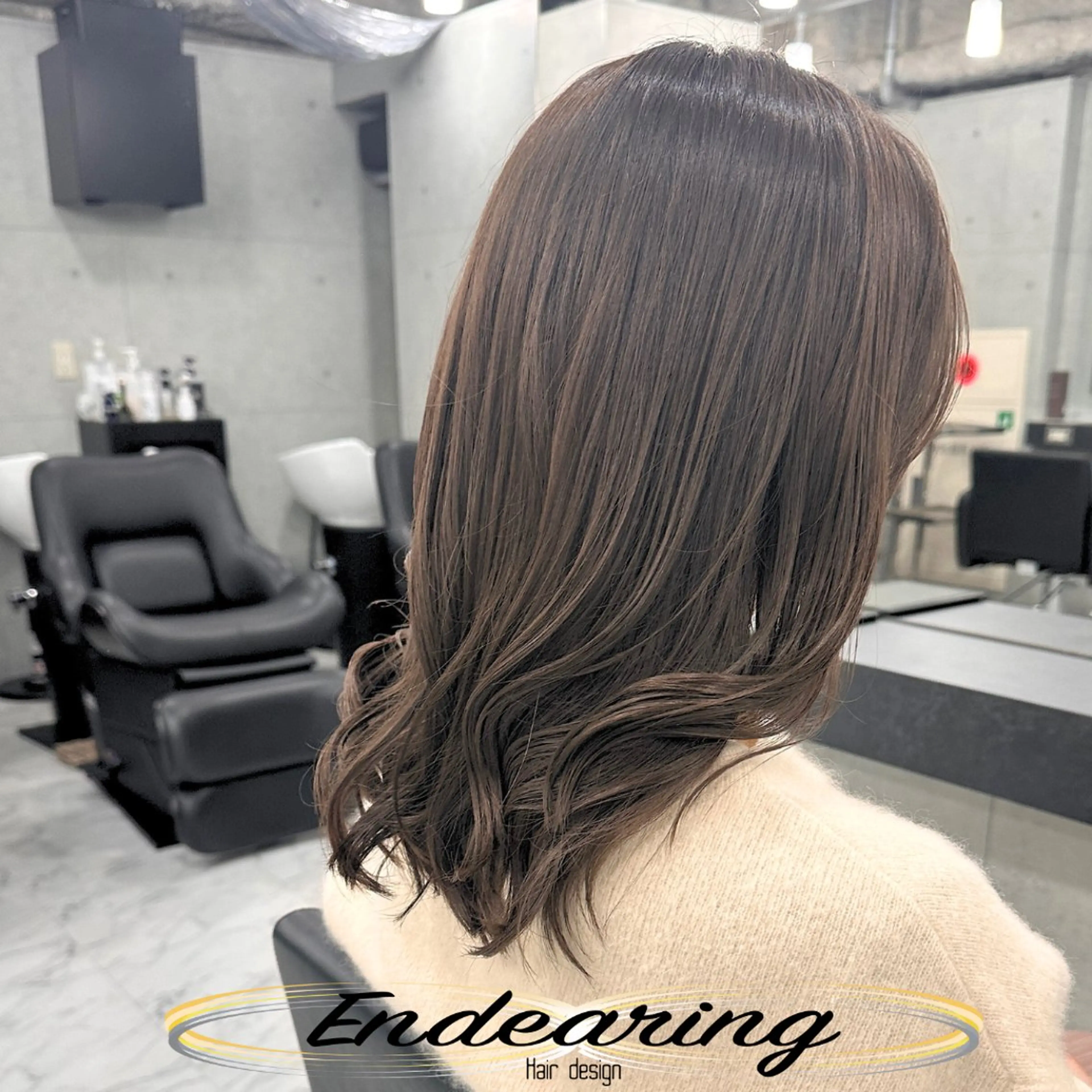 カラー ベージュカラー 透明感カラー カット ヘアカラー Endearing 銀座/レイヤーカットのヘアスタイル
