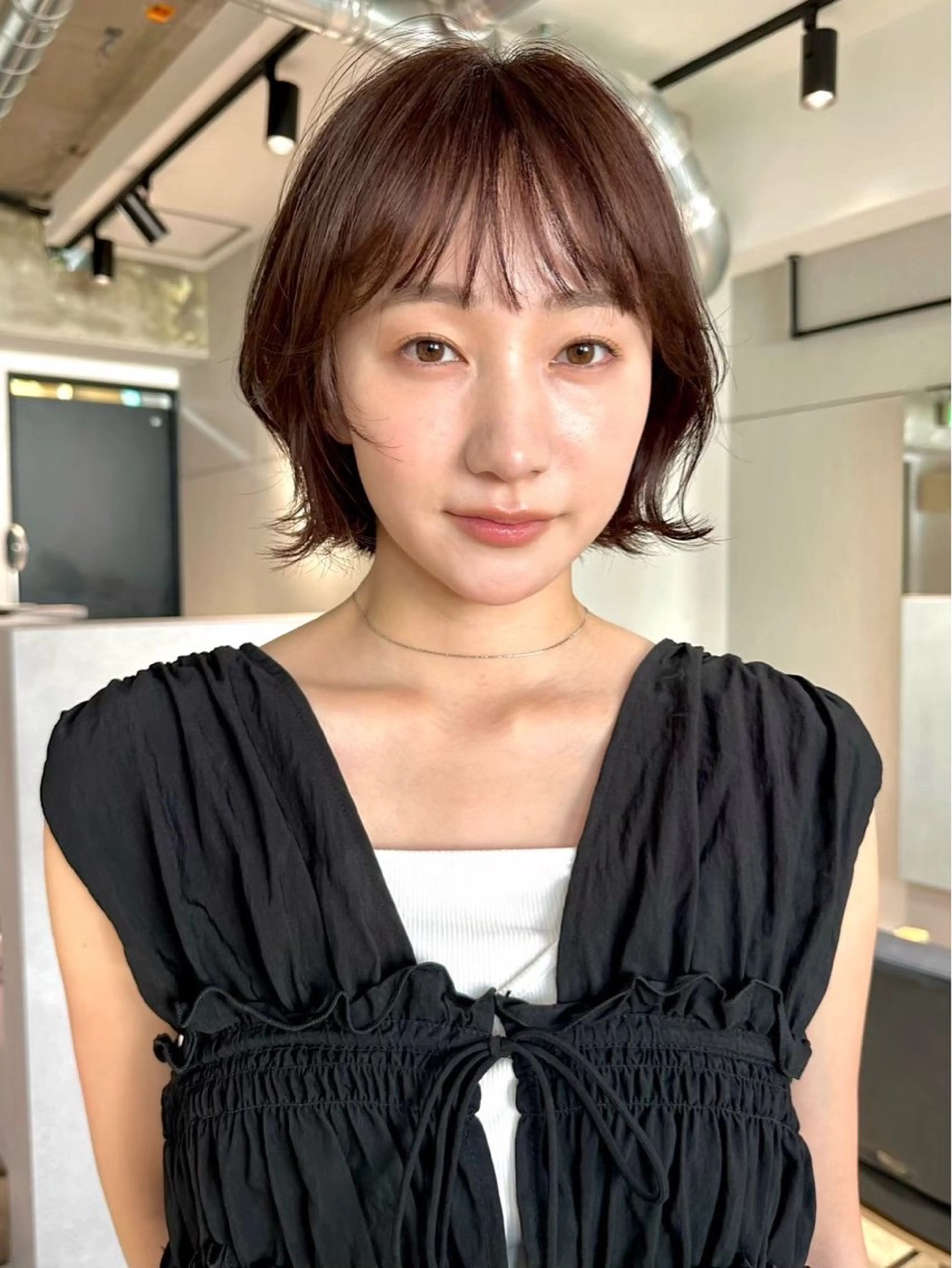 ミディアム カラー パーマ 💍🧸カラーモデル 募集中🧸💍のヘアスタイル