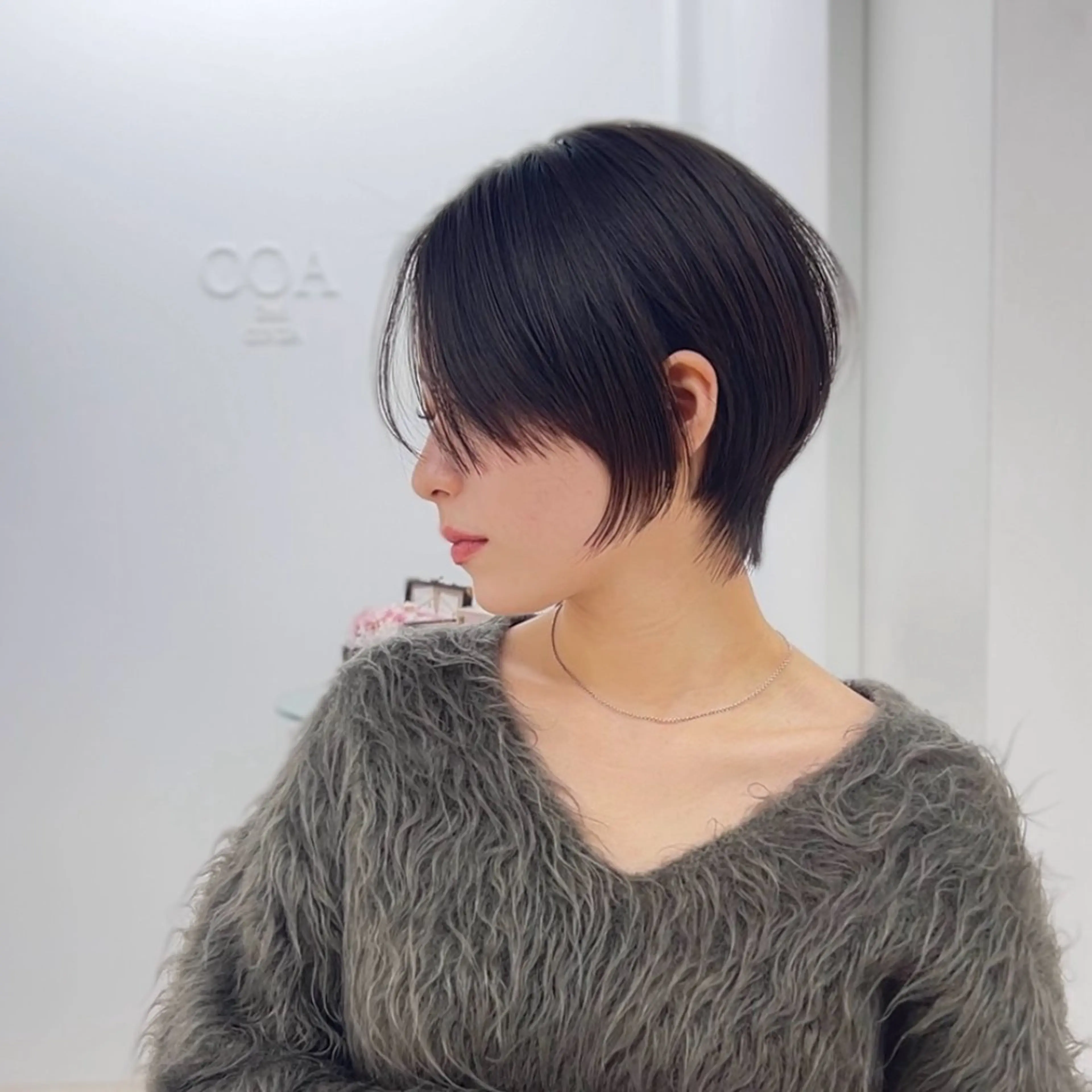 ショート カラー ショートヘア トリートメント ショート/前髪顔周り COA【こも.】のヘアスタイル