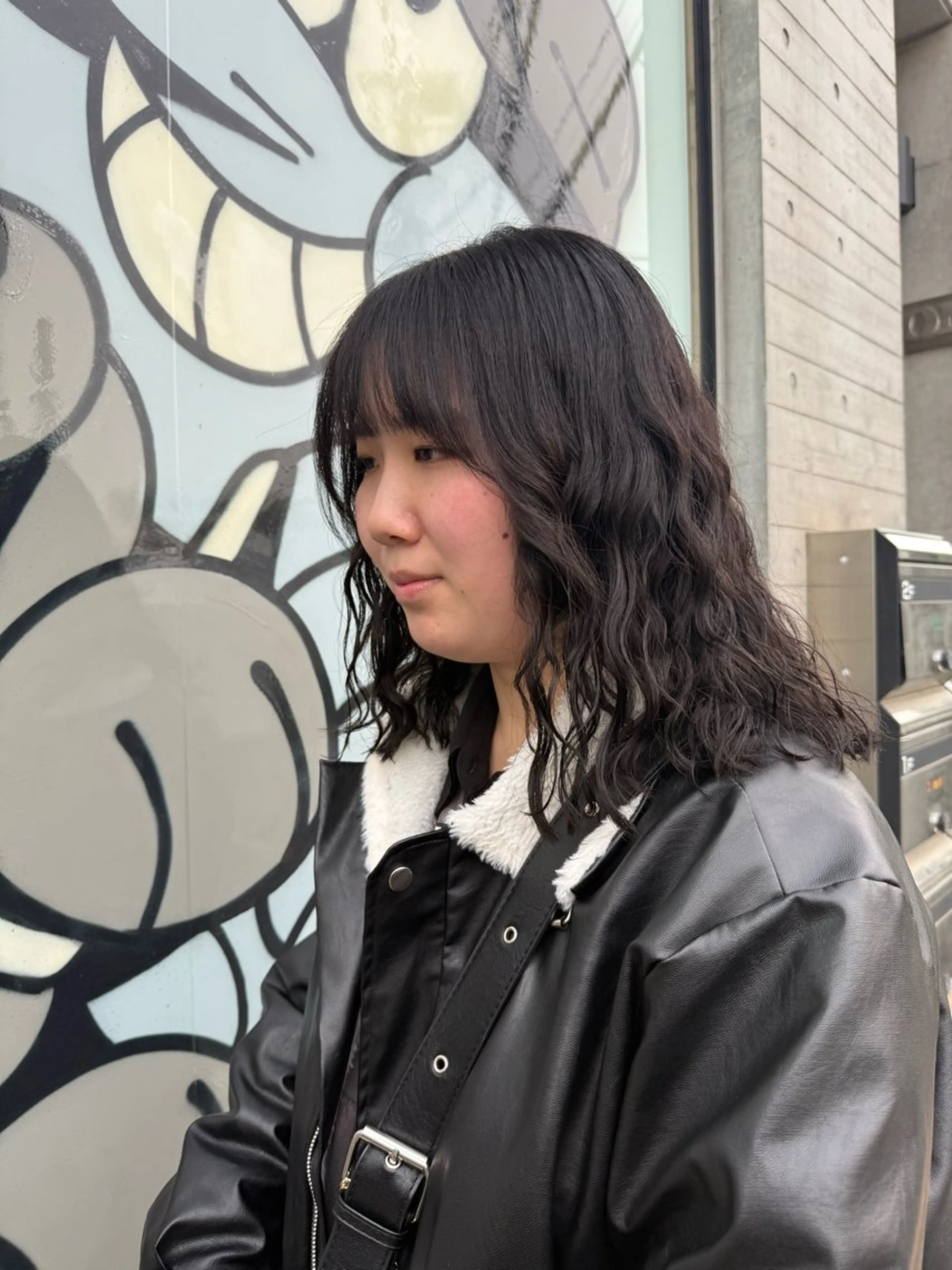 ミディアム カット パーマ トリートメント スパイラルパーマ /神野のヘアスタイル