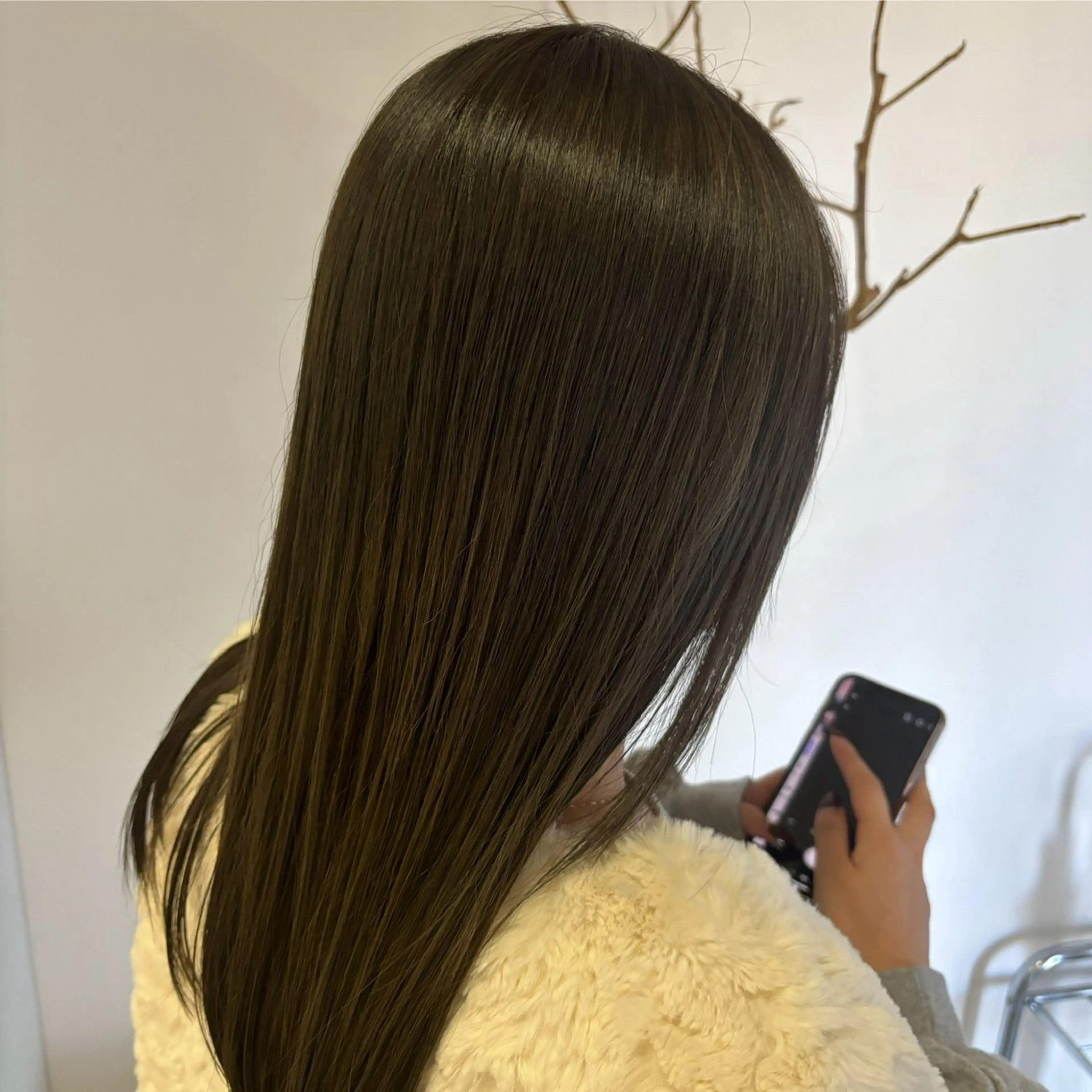 セミロング カラー ブリーチ 透明感カラー ダブルカラー ブリーチなしカラー ヘアカラー トリートメント CHAINON×FeM#所属・名駅/sHiHo/透 明感カラー✨🎀/のヘアスタイル