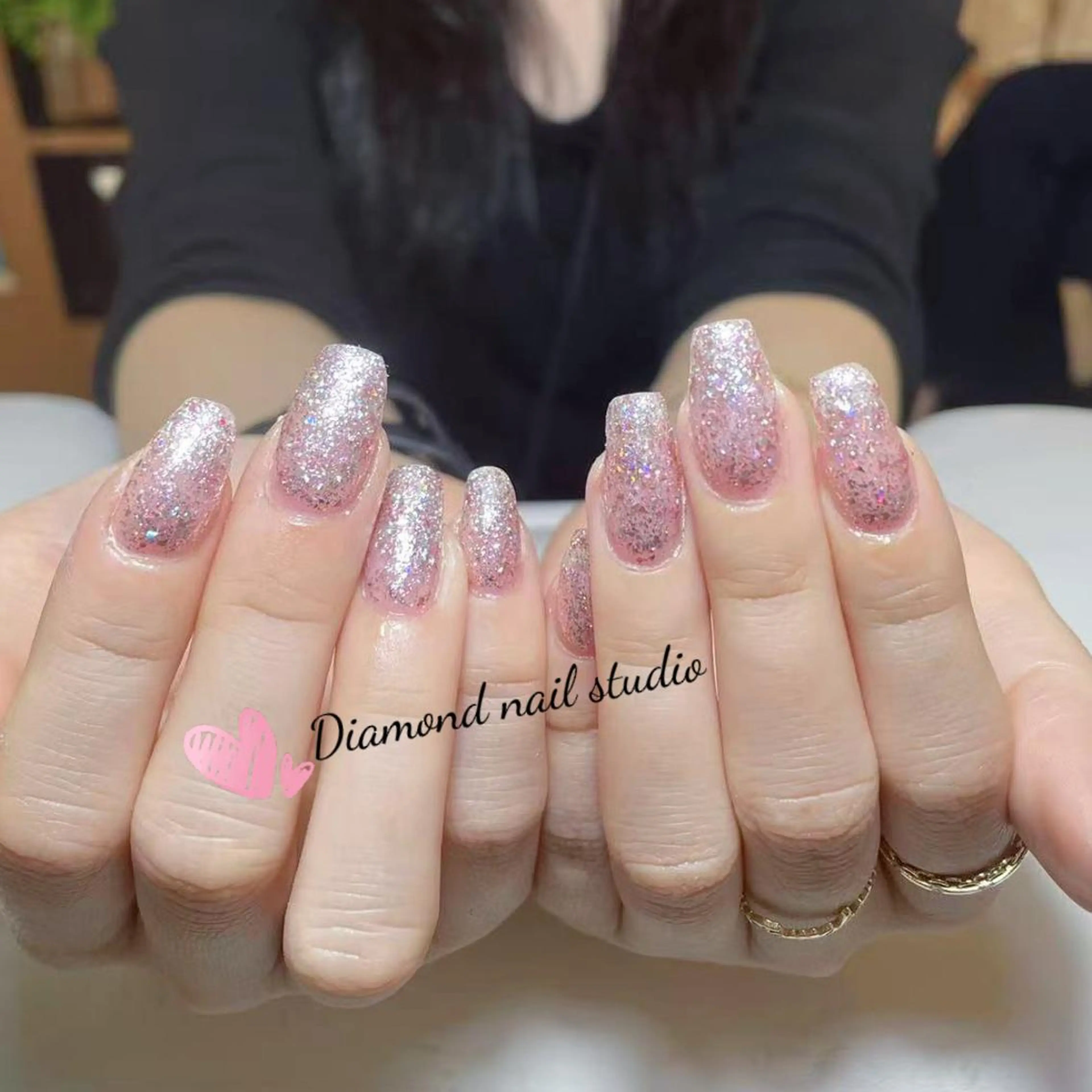 ネイル アートネイル オーロラネイル ガーリー キラキラネイル マグネットネイル ハンドネイル ハンドケア Diamond 🚢のネイルデザイン