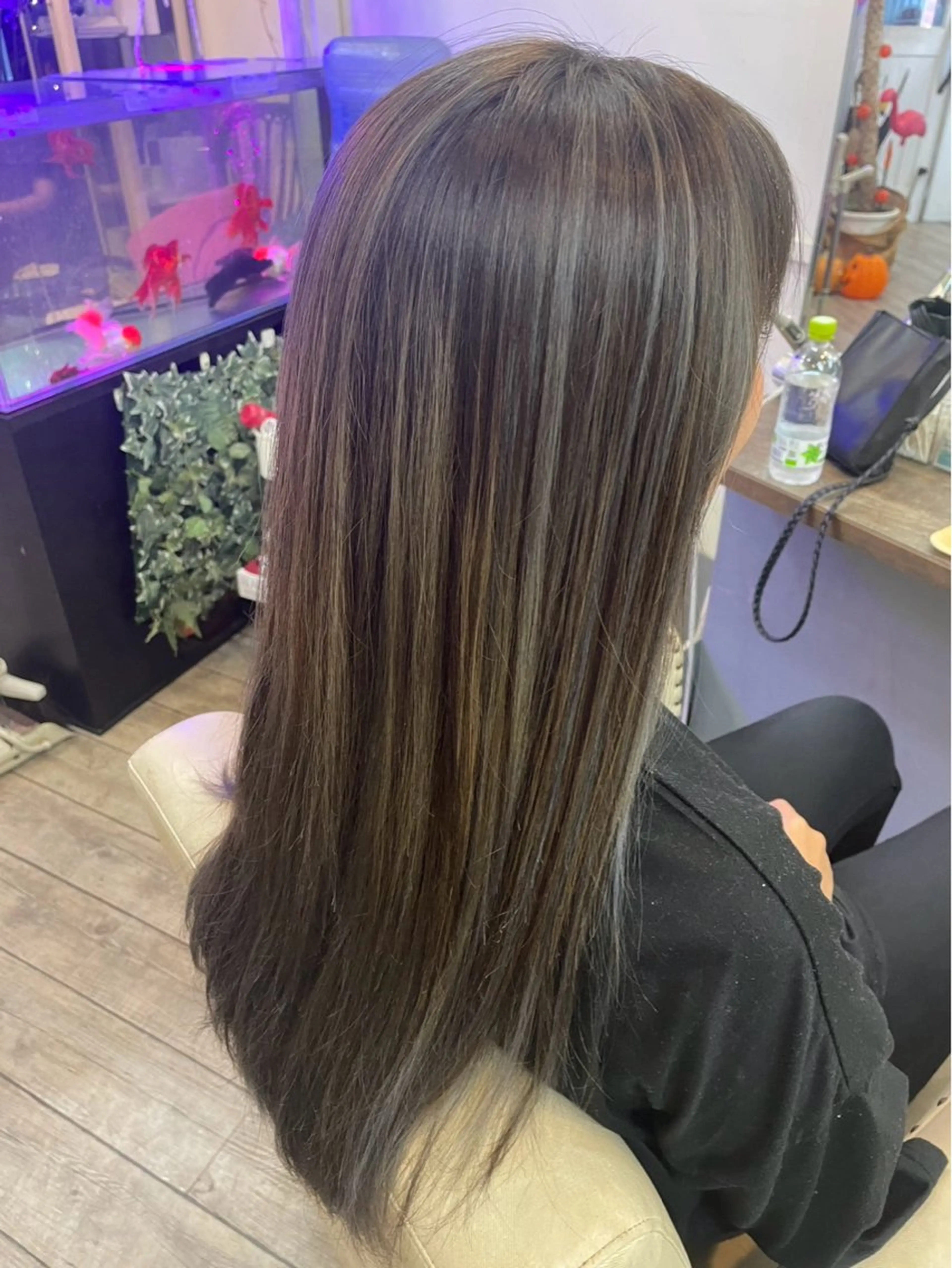 ロング カラー カット ヘアカラー トリートメント 鶴見 和美のヘアスタイル