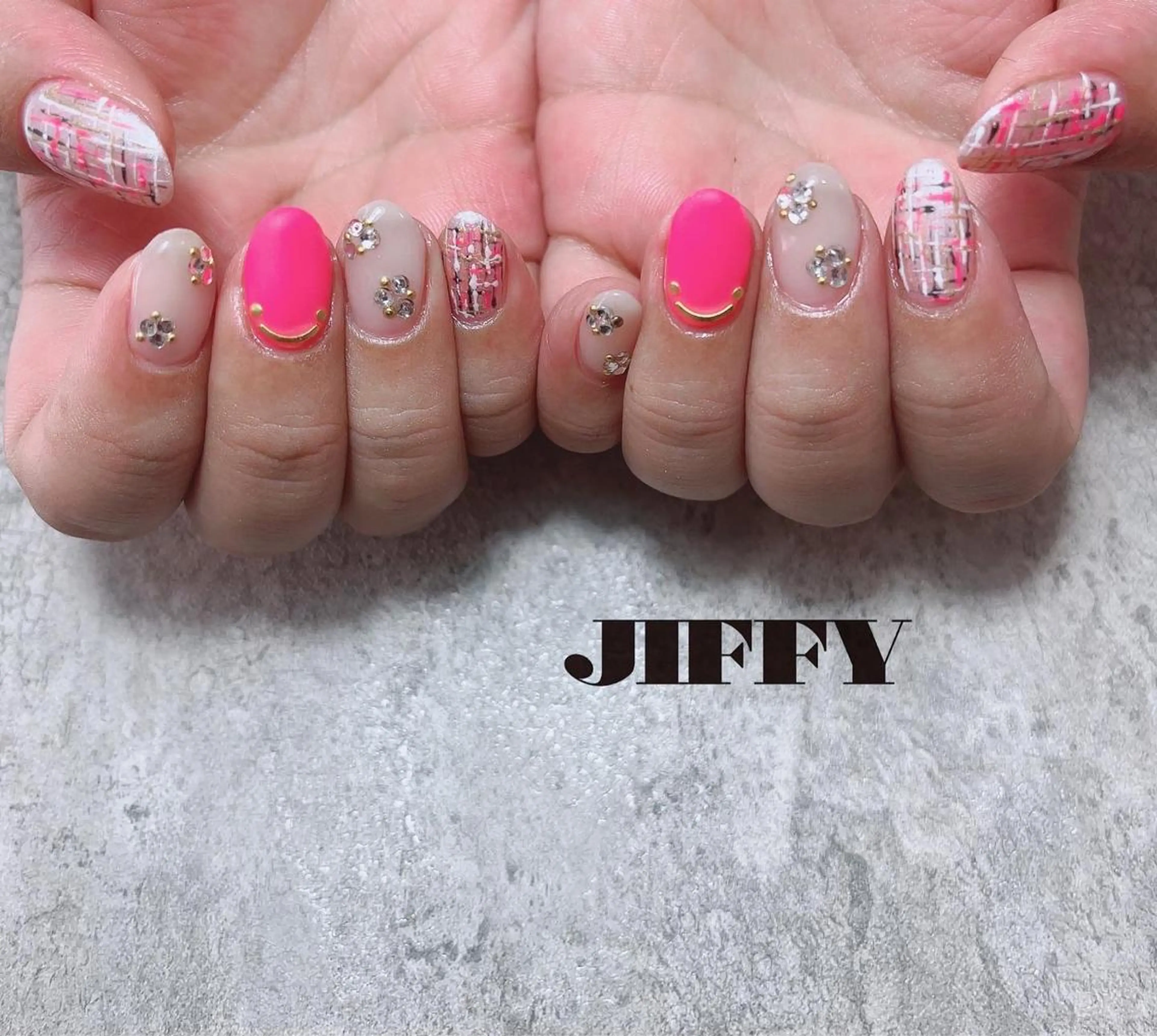 ネイル ツイードネイル JIFFY所属・JIFFY nailstudioのネイルデザイン