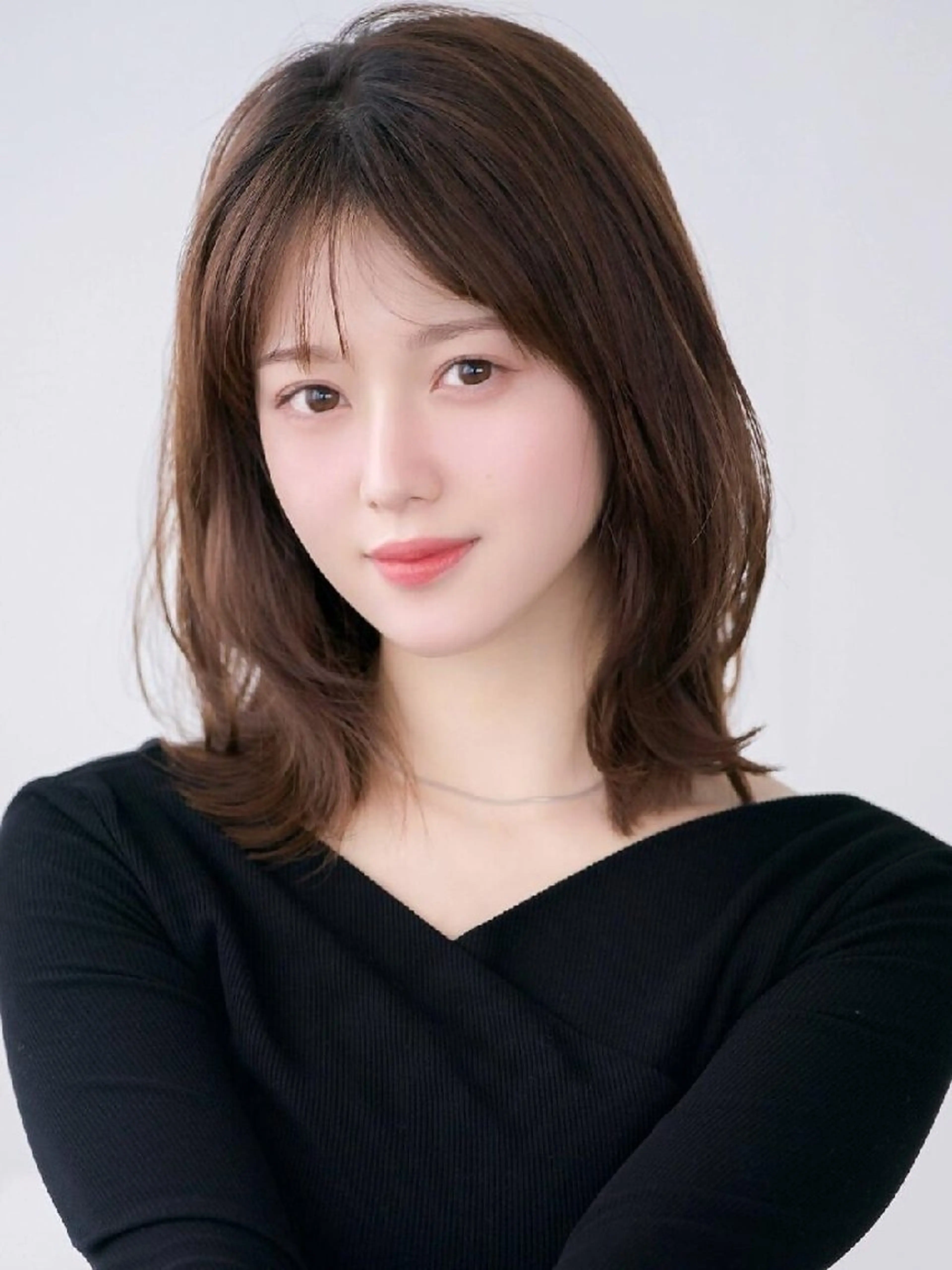 ミディアム カラー 吉本 敬のヘアスタイル