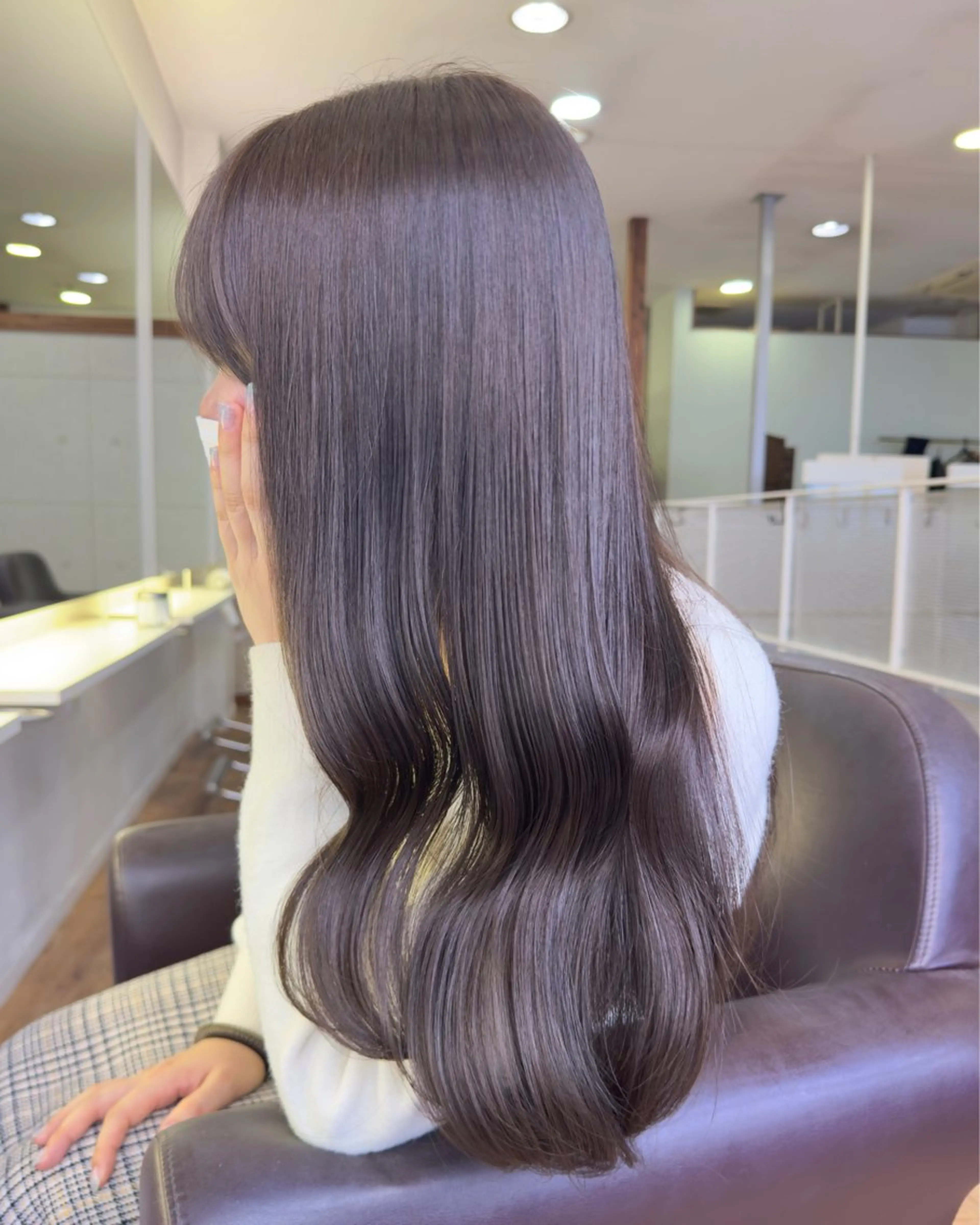 🉐２回目以降🩵透明感カラー➕2STEP外部補習TR➕コテ巻き当日予約⭕️の写真