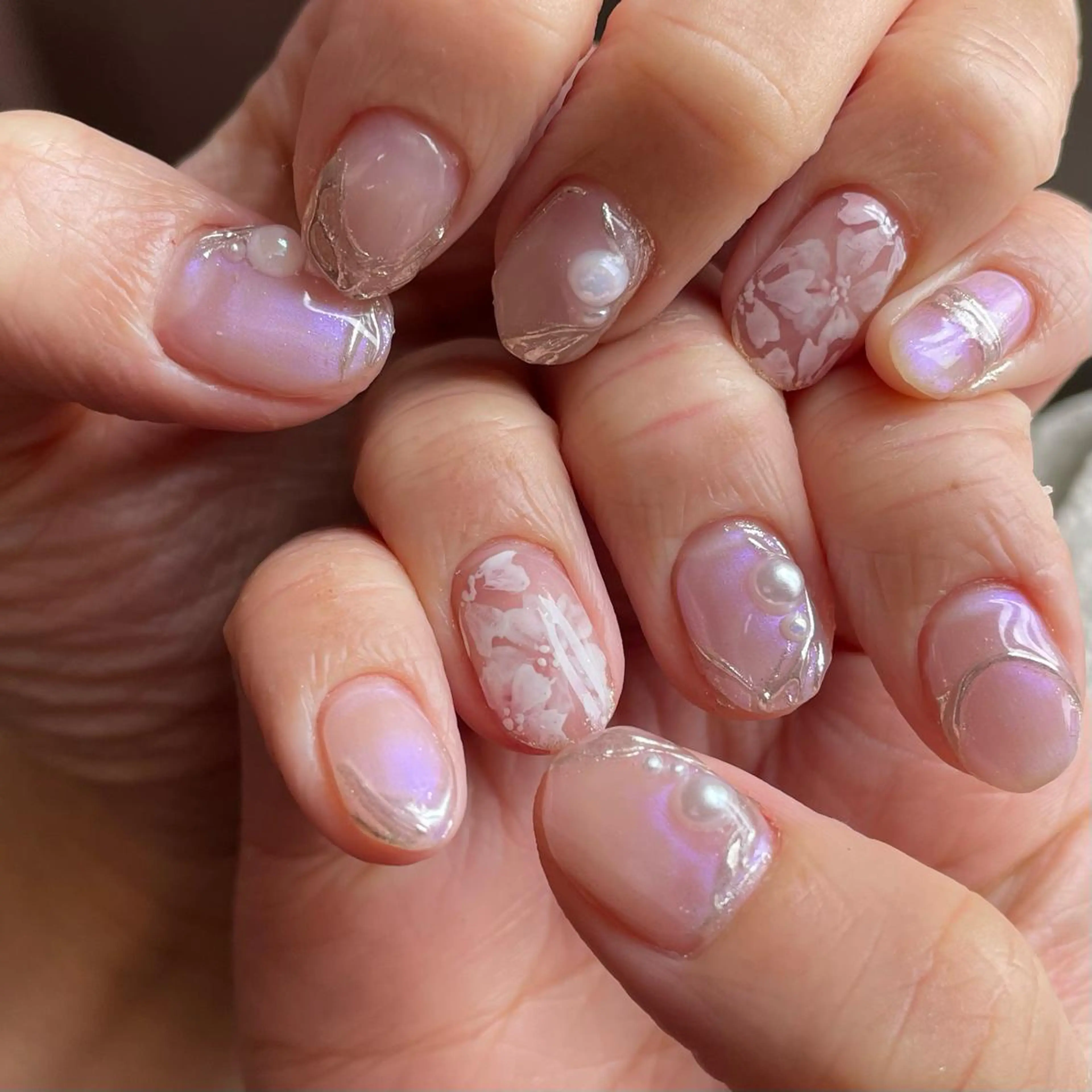 ネイル 桜ネイル 奥園 良恵のネイルデザイン