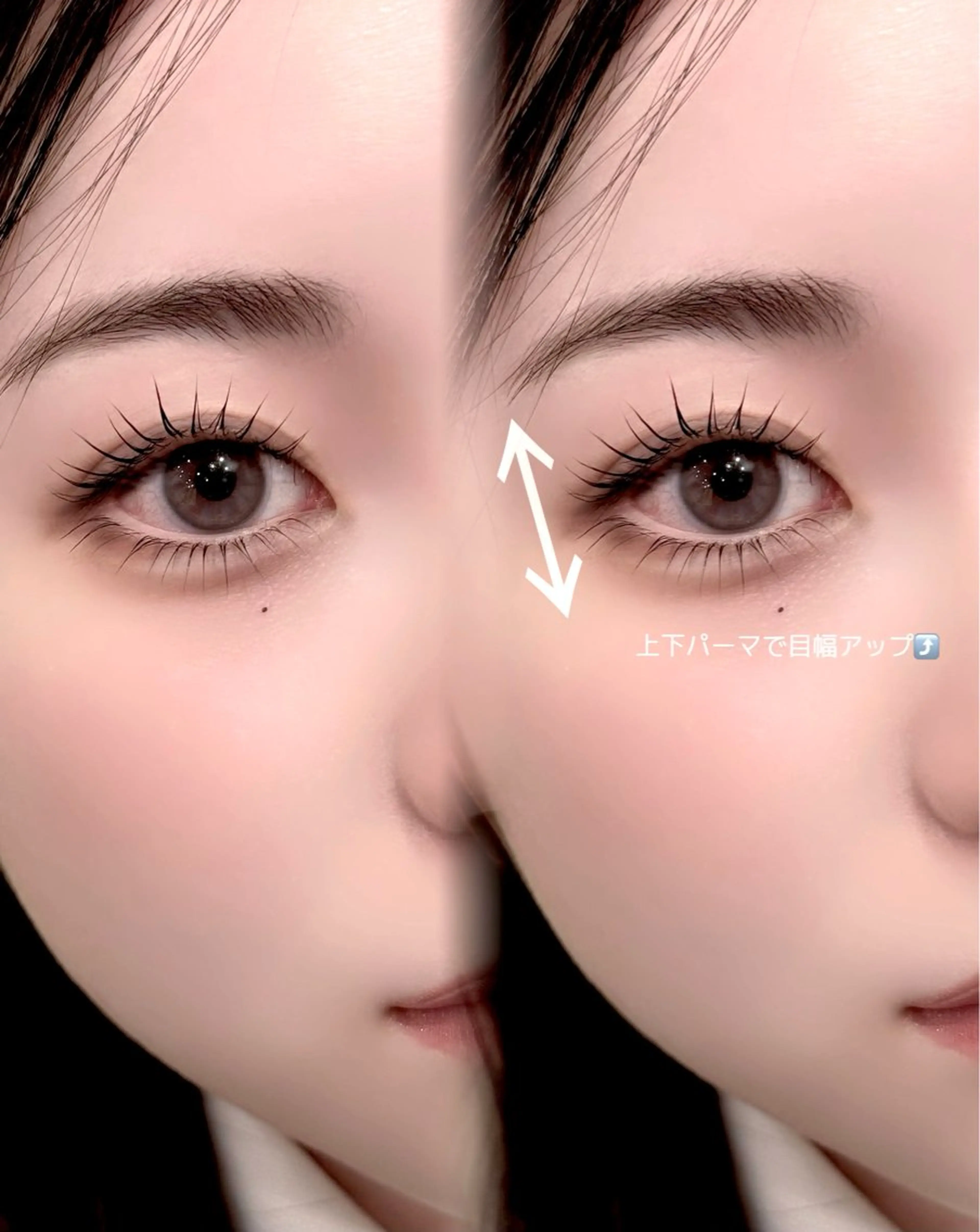 上下パーマの写真