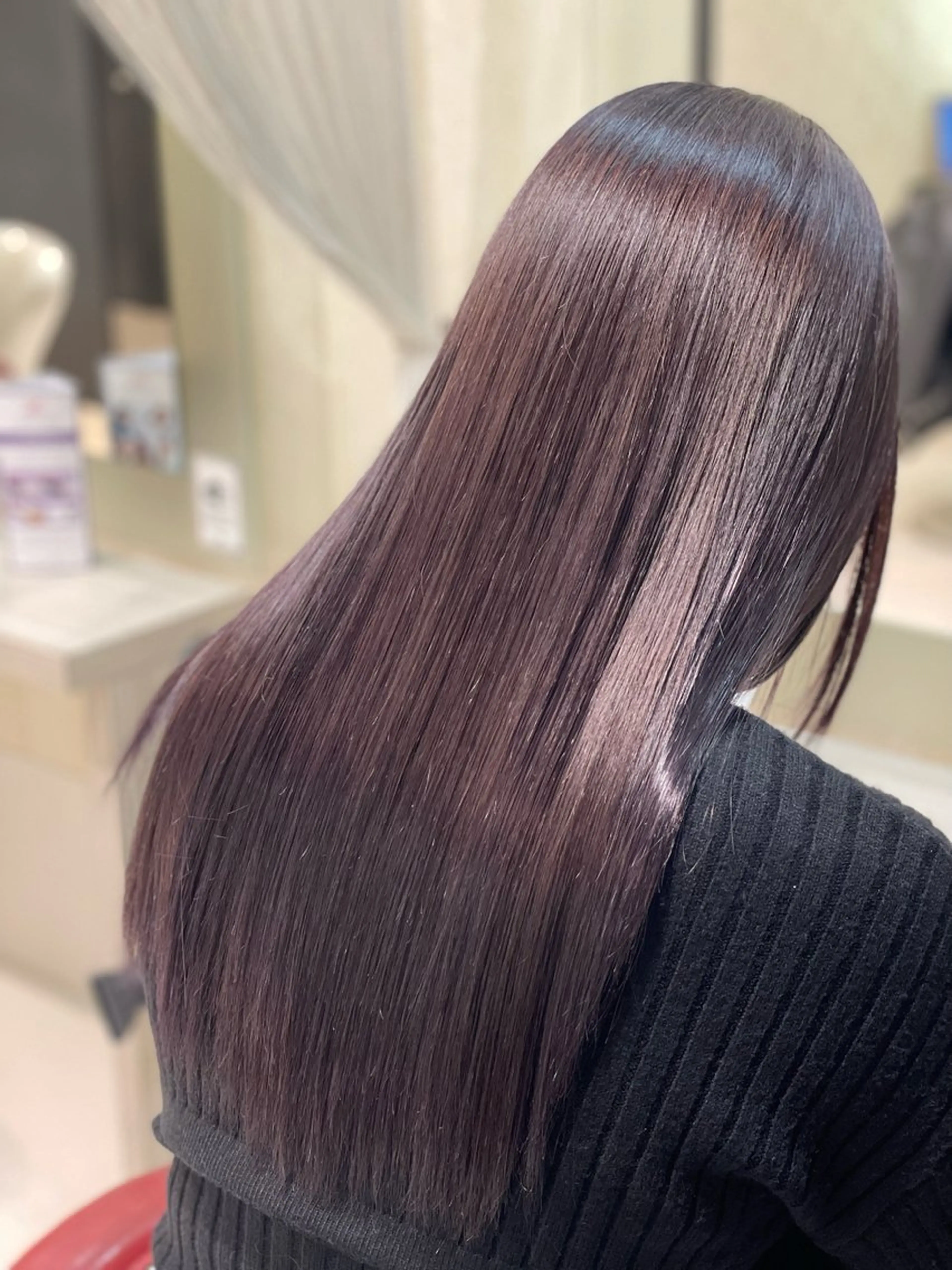 ロング カラー ブリーチ ダブルカラー ブリーチなしカラー ピンクカラー ピンクパープル 🎨 SHIORI🥀のヘアスタイル