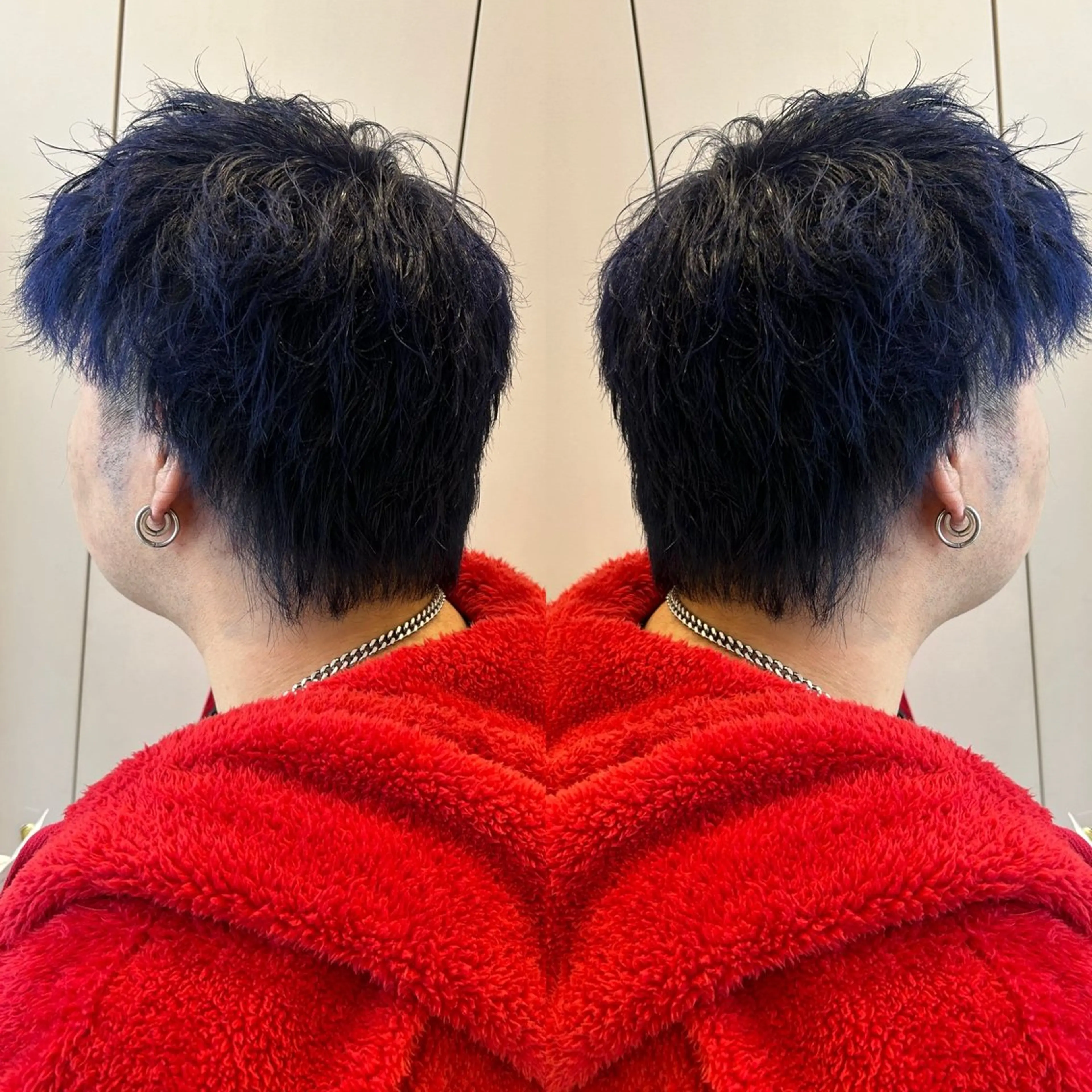 ショート カラー ネイビーカラー 韓国🇰🇷 ✂︎hair 内田愛のヘアスタイル