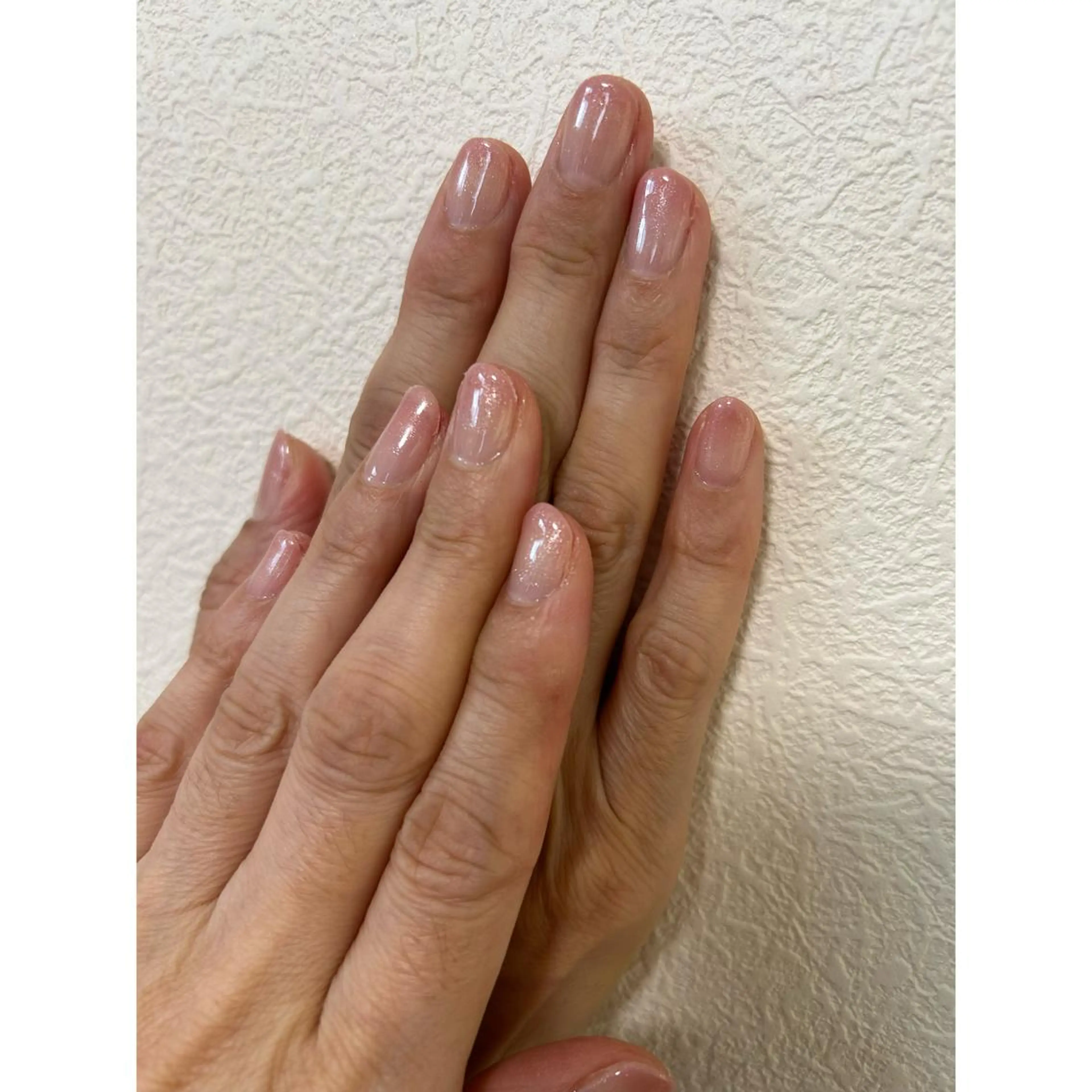 ネイル ラメ(グリッター) ピンク フットネイル 自宅サロン♡ Mamiのネイルデザイン